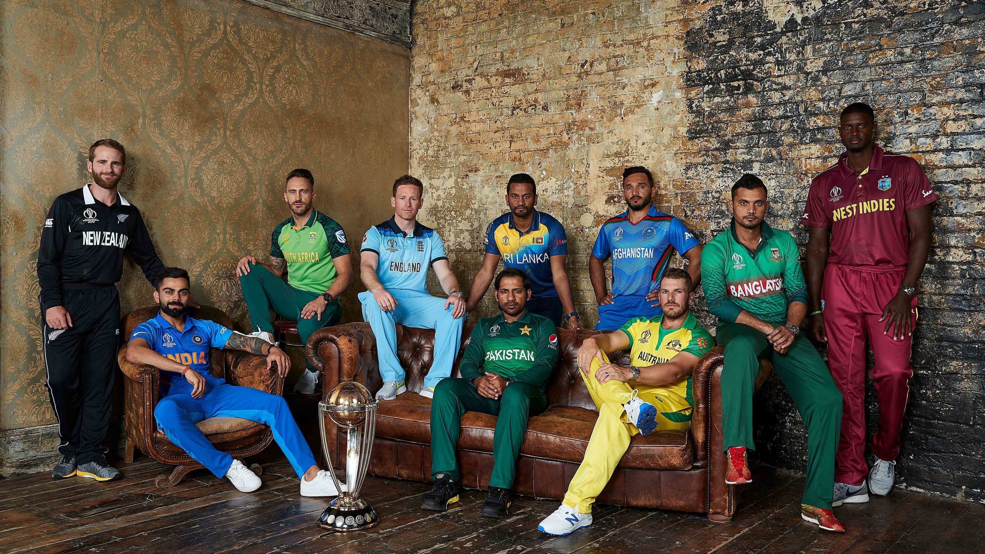 Cricket World Cup 2019 All Captains 4k Wallpaper - Cricket World Cup 2019 Hd , HD Wallpaper & Backgrounds