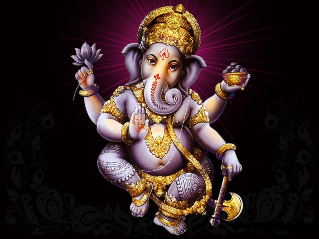 Lord Ganesha Dark Background Hd Wallpaper Download - Hinduism Religious , HD Wallpaper & Backgrounds