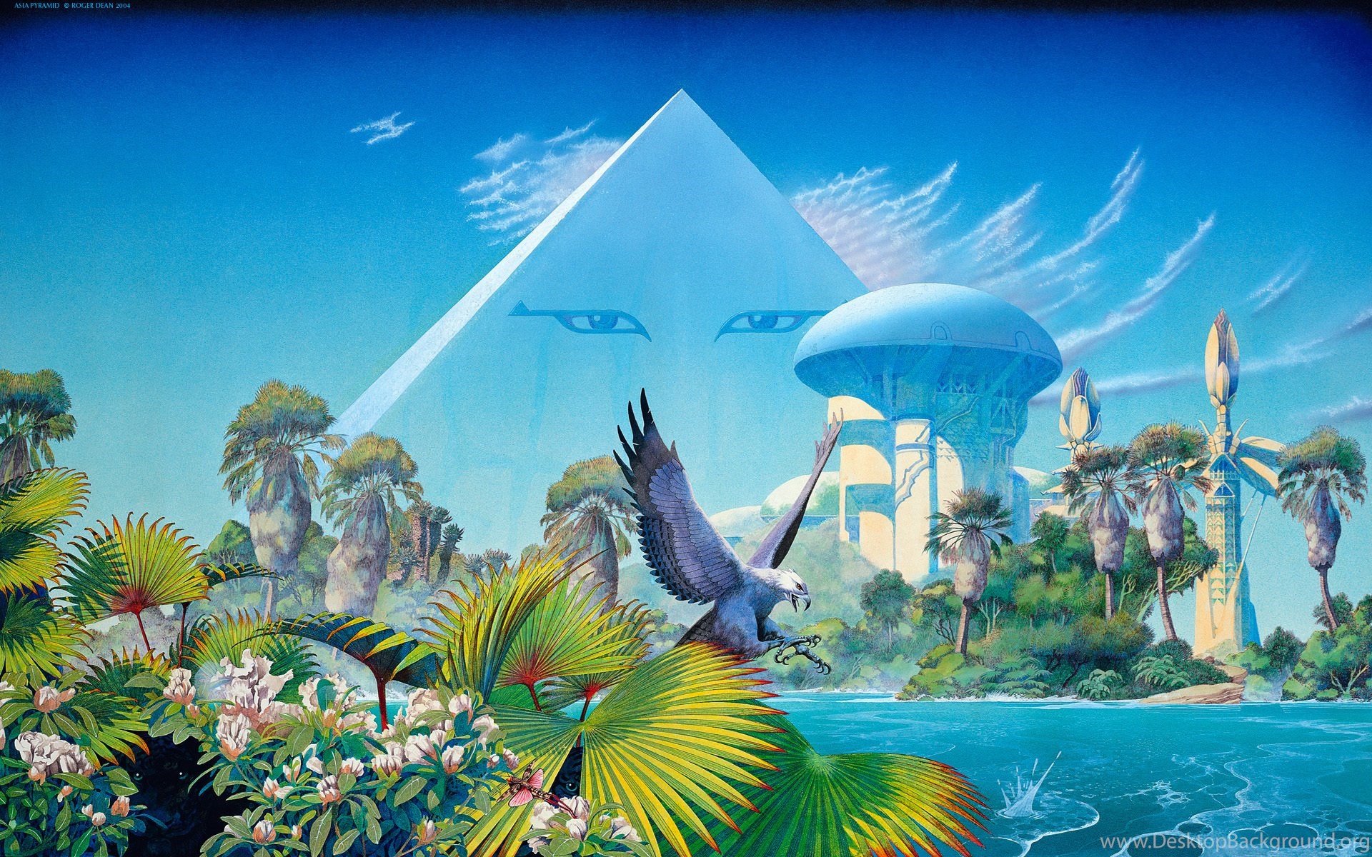 Wallpapers By Roger Dean Wallpapers Abyss - Asia Alpha Album Cover , HD Wallpaper & Backgrounds
