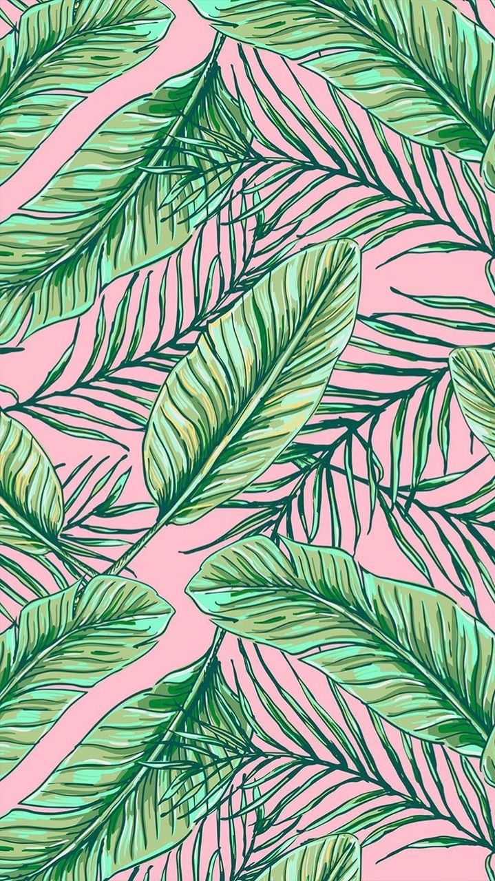 Wallpaper, Summer, And Tumblr Image - Leaves Pattern Vector Free , HD Wallpaper & Backgrounds