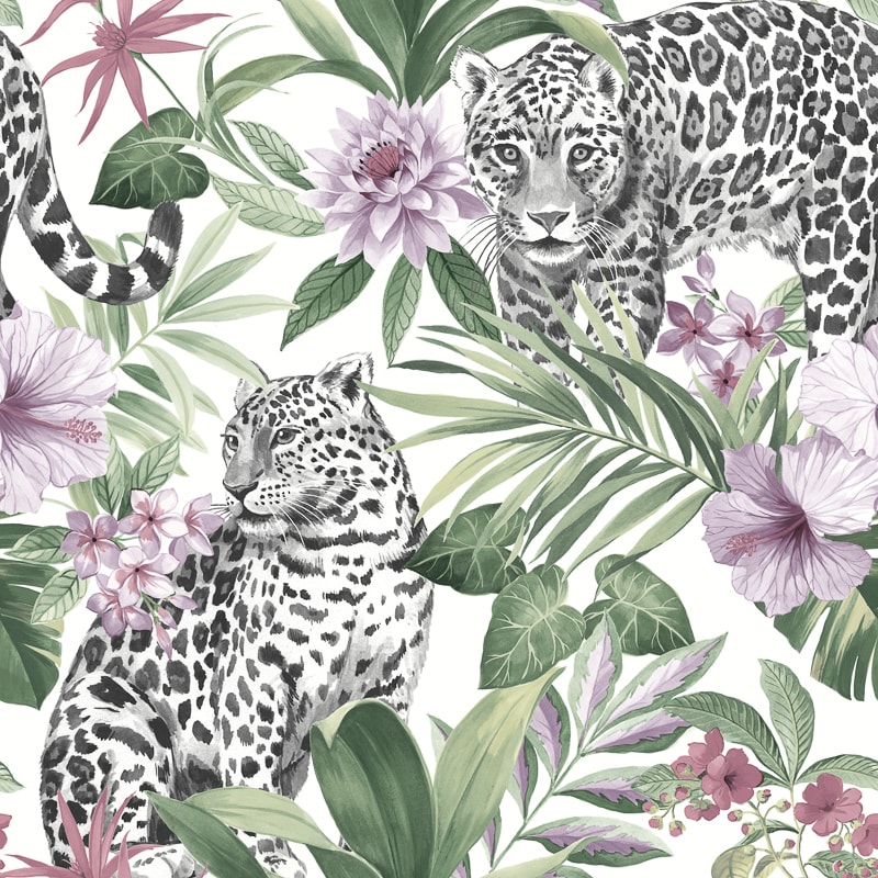 Tropical Leopard Pastel Wallpaper - Tropical Leopard , HD Wallpaper & Backgrounds