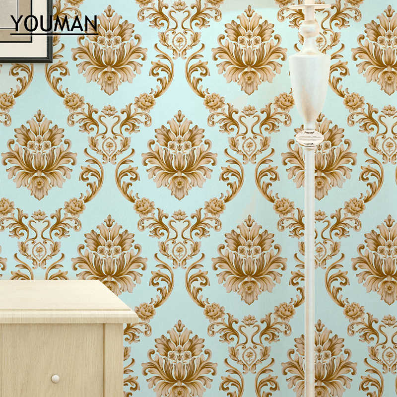 Youman 3d Luxury Wallpaper Vinyl Wallpaper Wall Coverings - Wallpaper , HD Wallpaper & Backgrounds