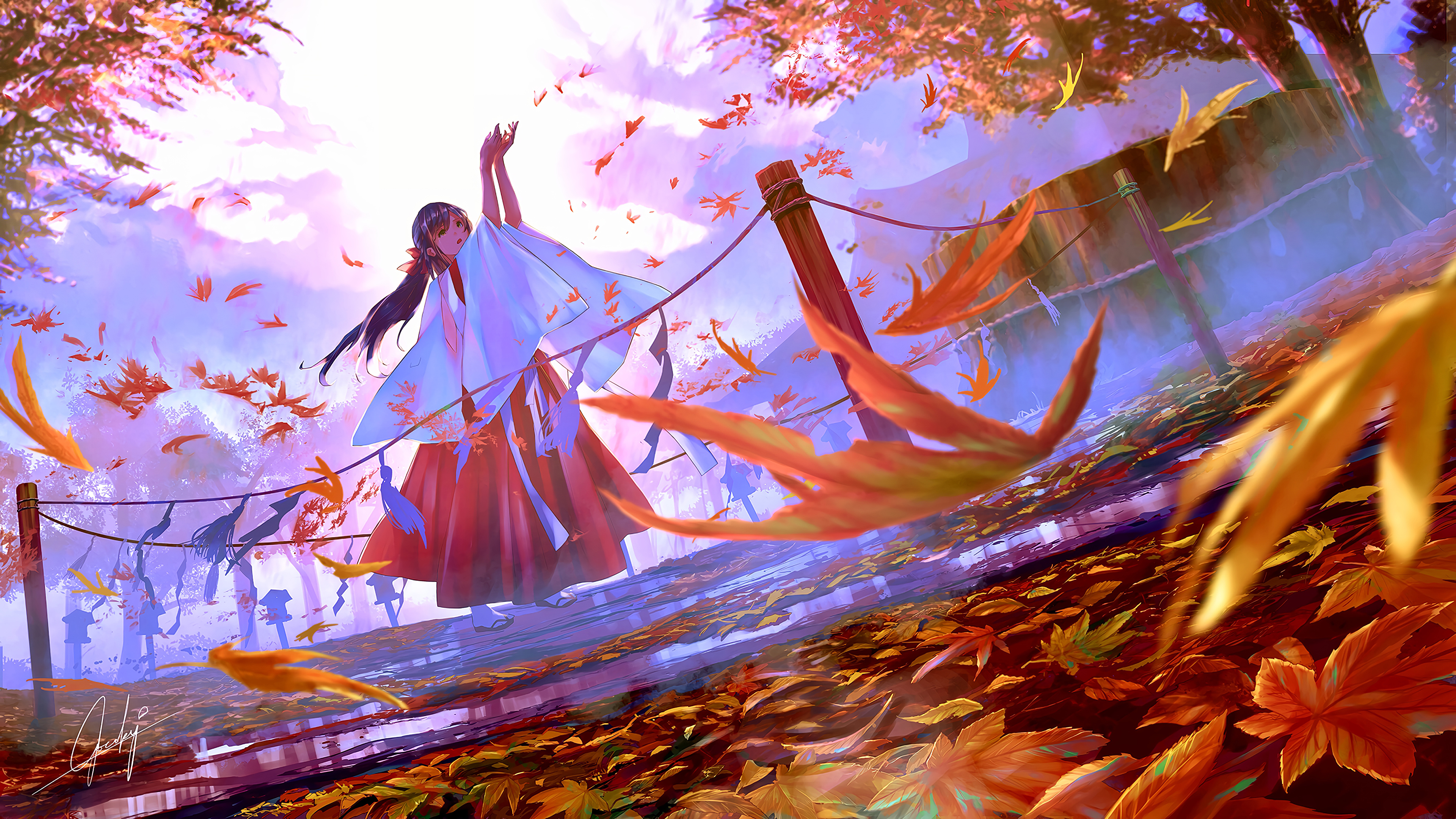 Japanese Anime Wallpaper - Japanese Art Wallpaper 4k , HD Wallpaper & Backgrounds