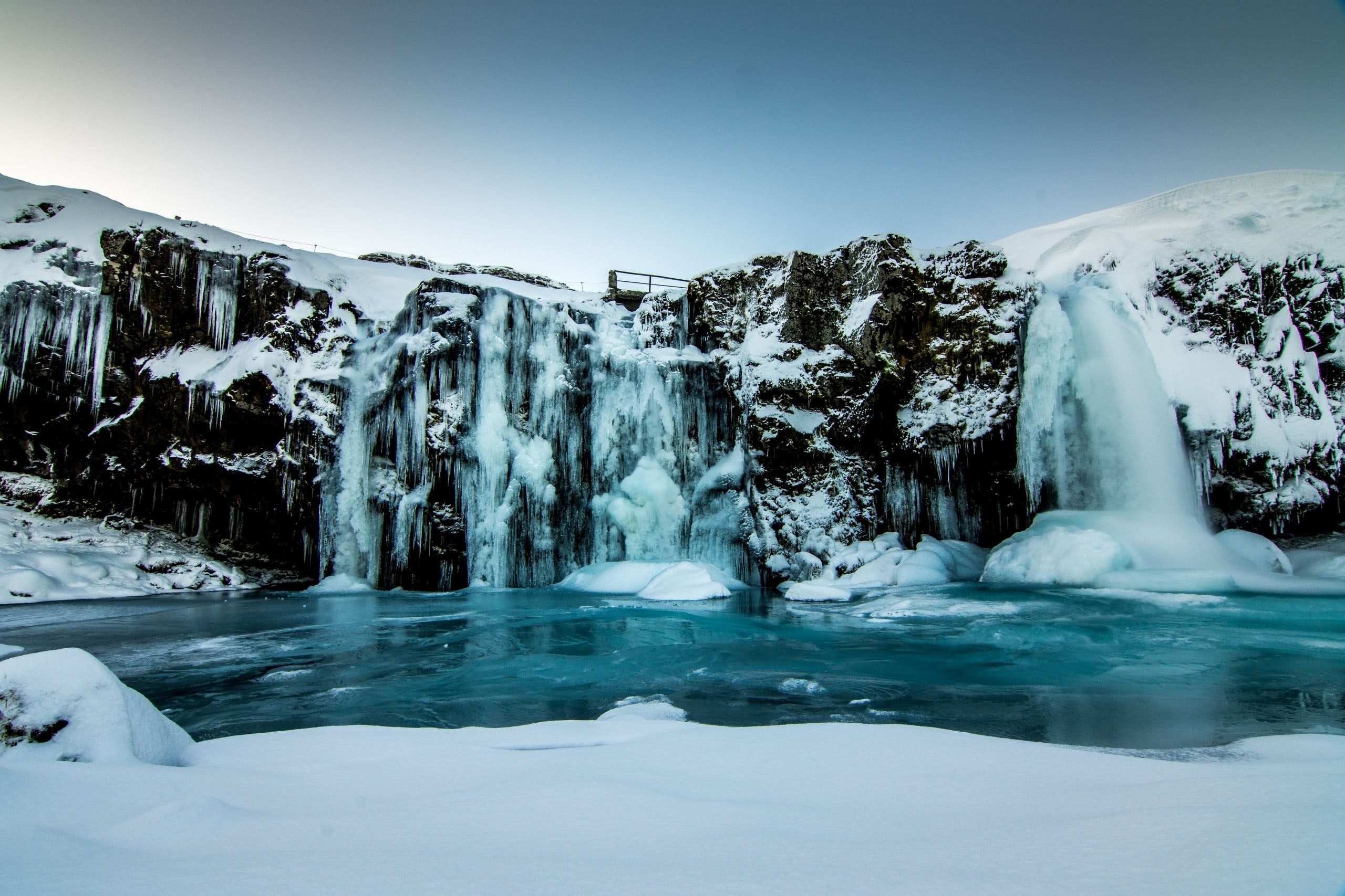 Frozen Waterfall , HD Wallpaper & Backgrounds