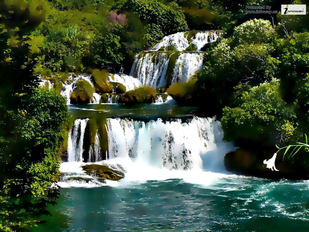 Beautiful Waterfall Wallpaper , HD Wallpaper & Backgrounds