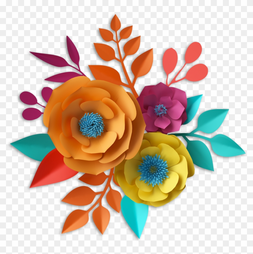 Let S Fiesta - Transparent Paper Flowers Png , HD Wallpaper & Backgrounds