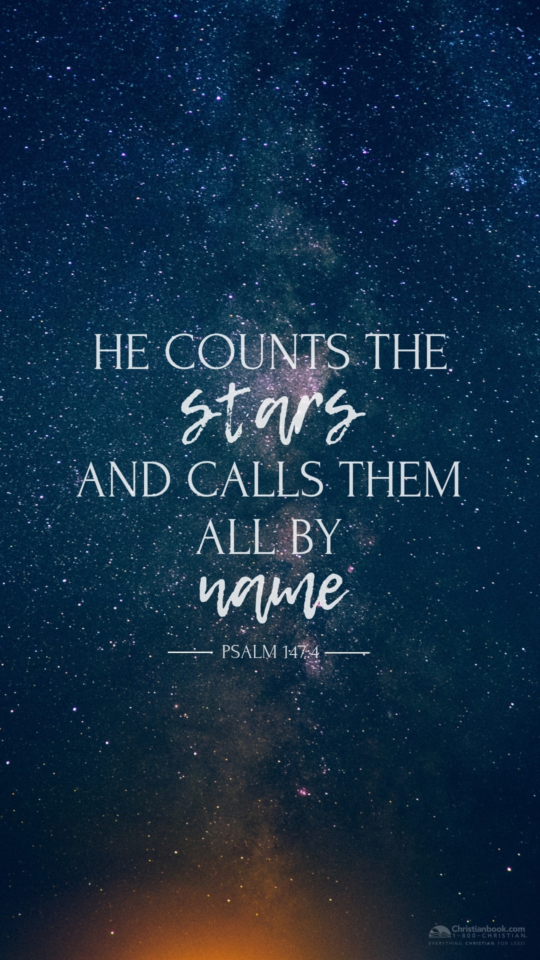 Christian Wallpaper Android, Awesome Wallpaper Android, - He Counts The Stars And Calls Them , HD Wallpaper & Backgrounds