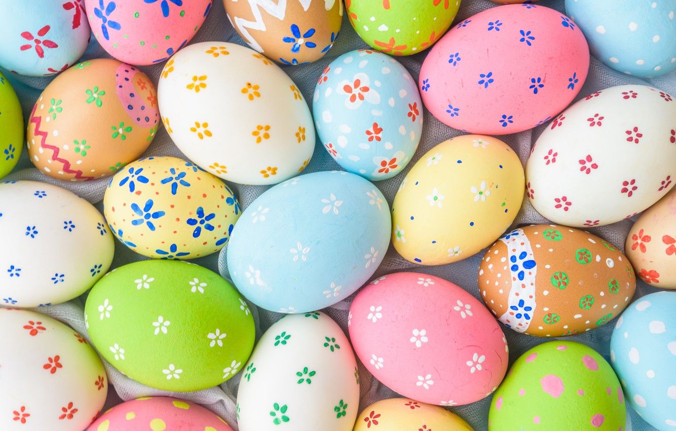 Wallpaper Eggs, Easter, Spring, Easter, Eggs, Decoration - Pastel Easter Eggs , HD Wallpaper & Backgrounds