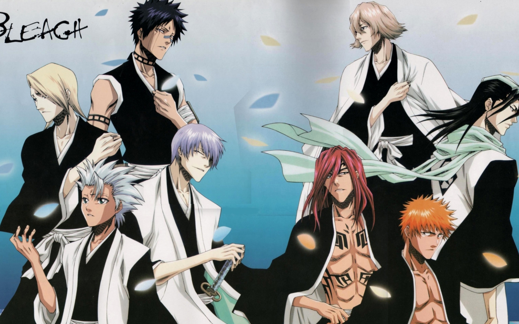 Bleach Wallpaper Bleach Wallpapers Download Bleach - Ichigo X Byakuya X Toshiro , HD Wallpaper & Backgrounds