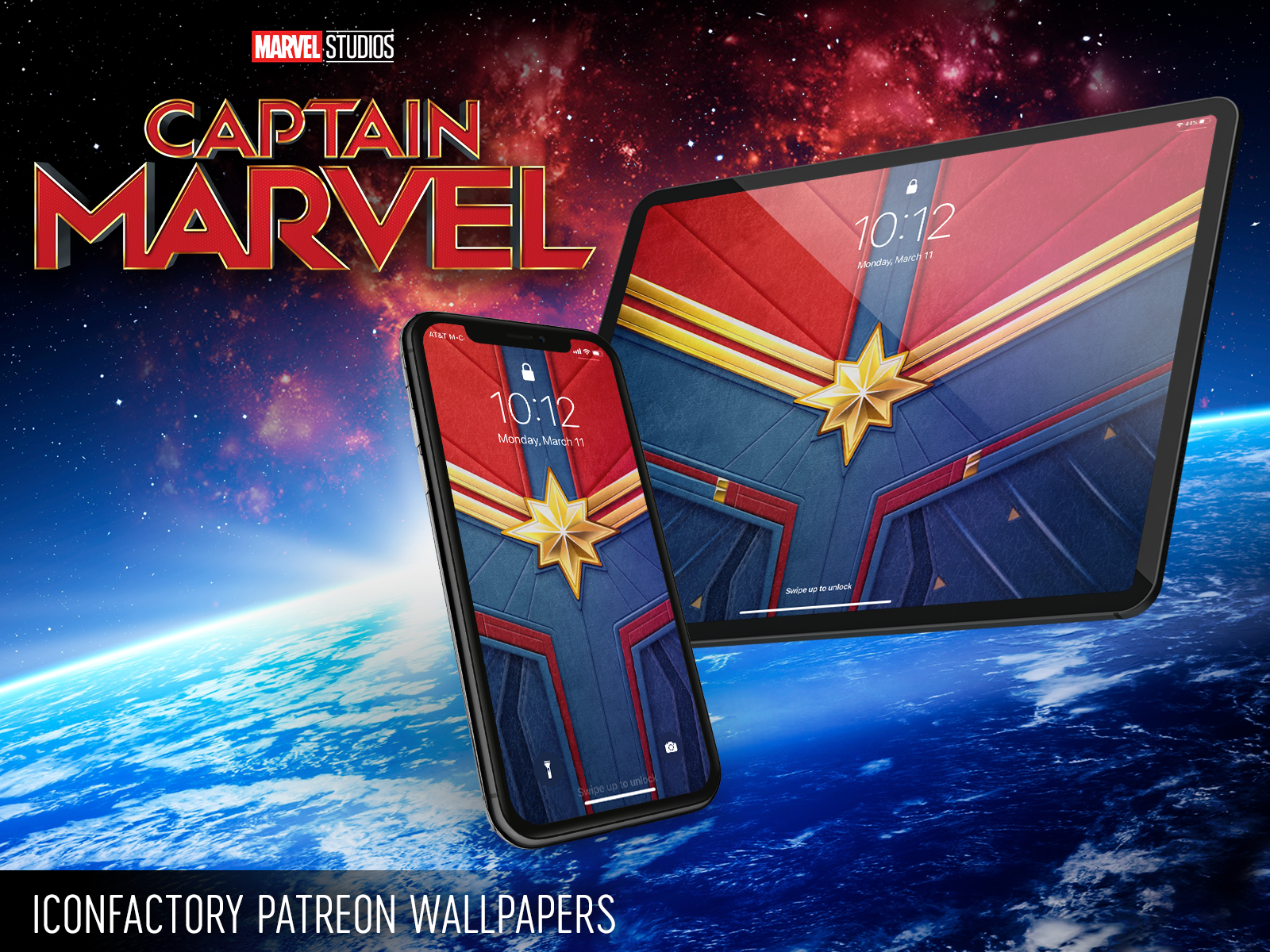 Captain Marvel Wallpaper Logo , HD Wallpaper & Backgrounds