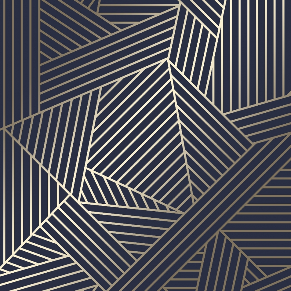 Black And Gold Geometric , HD Wallpaper & Backgrounds