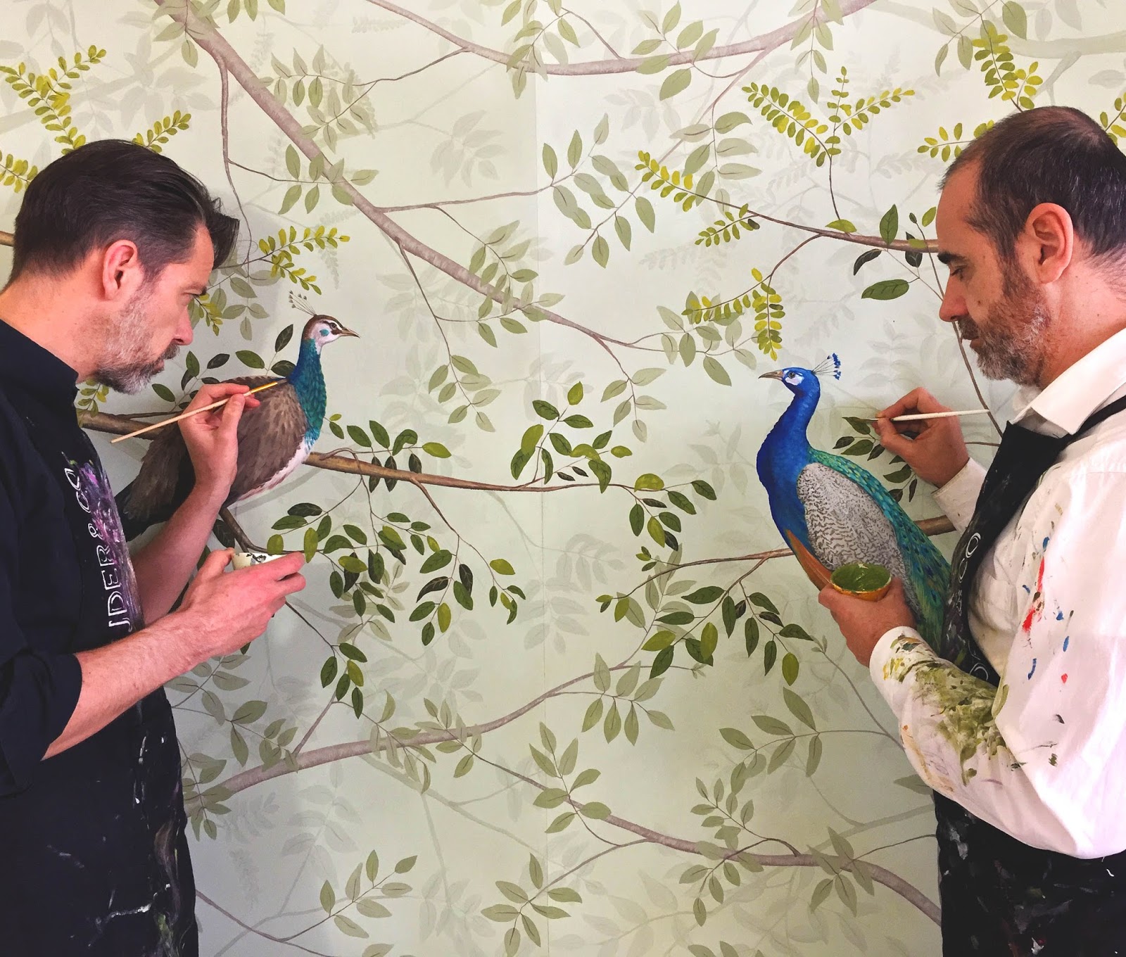 Peacock Handpainted , HD Wallpaper & Backgrounds