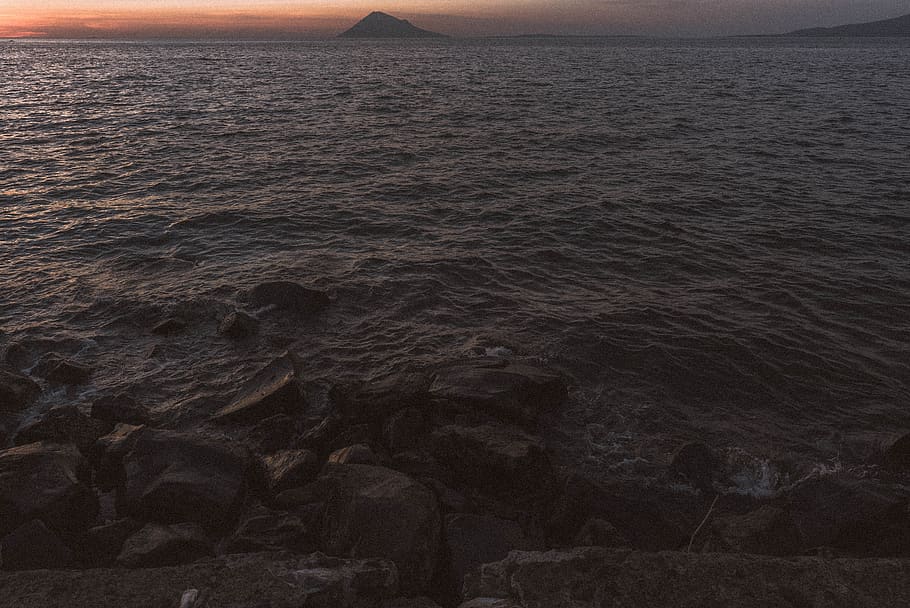 Beach Sea, Tumblr, Aesthetics, Grunge, Vintage, Retro, - Dark Sea Tumblr Aesthetic , HD Wallpaper & Backgrounds