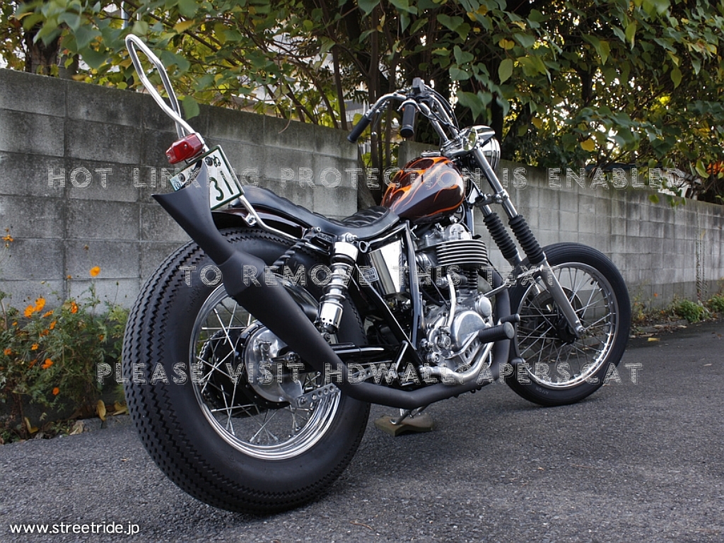 Yamaha Sr500 Brat Style Thrill Bike Ride , HD Wallpaper & Backgrounds