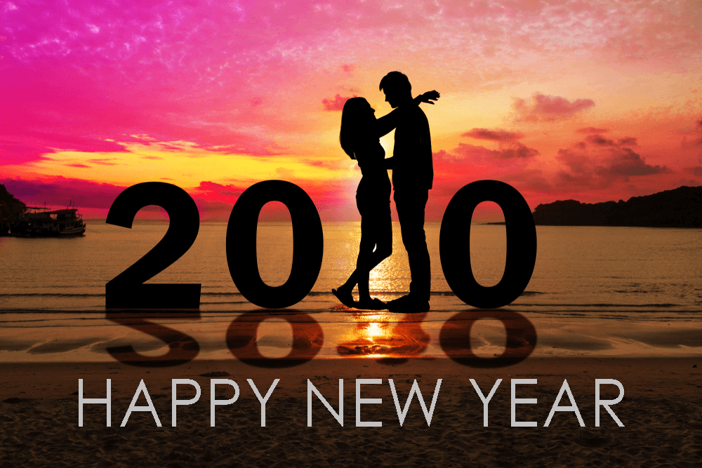 Romantic New Year 2020 Wallpaper For Couples - Happy New Year 2020 Ka , HD Wallpaper & Backgrounds