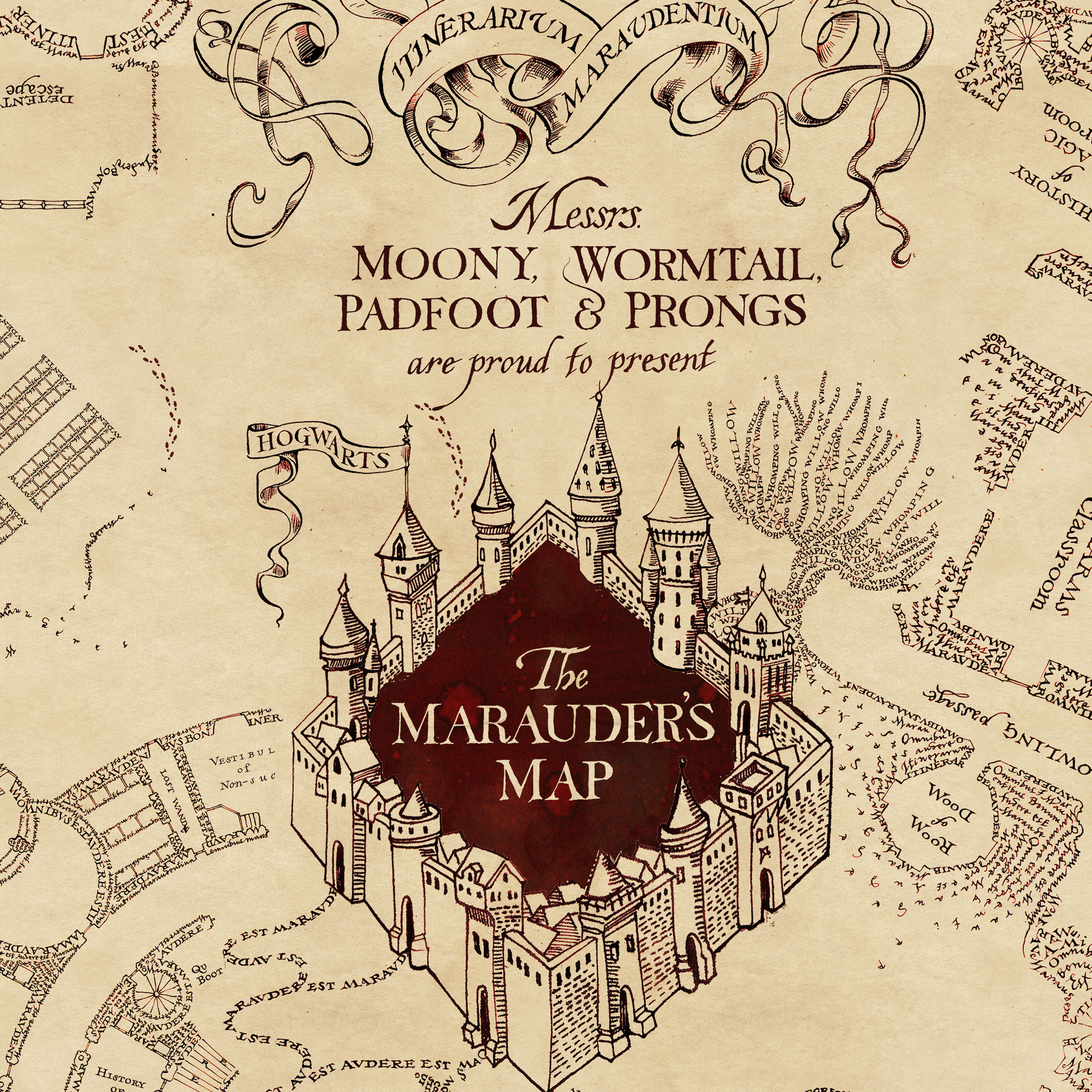 Harry Potter Wallpaper Marauders Map - Solemnly Swear That I Am Up , HD Wallpaper & Backgrounds