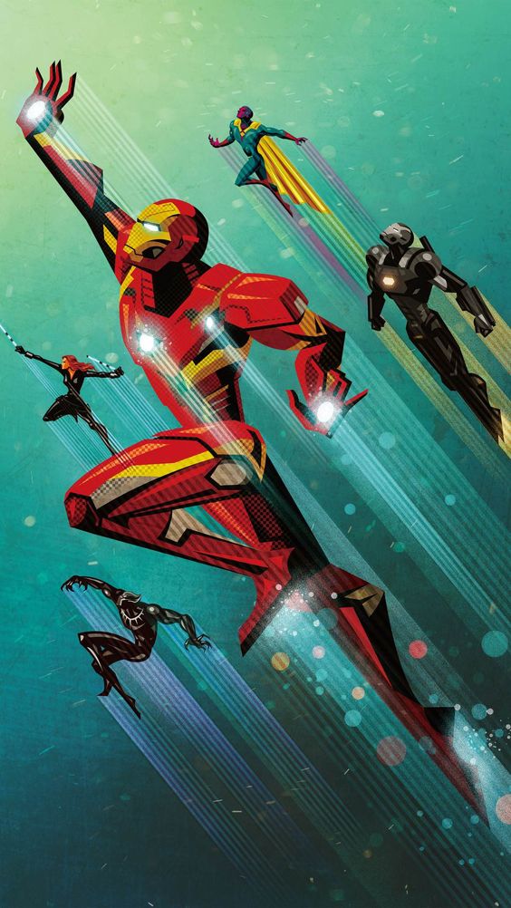 Captain America Civil War Team Iron Man Wallpaper - Captain America Civil War Art Poster , HD Wallpaper & Backgrounds