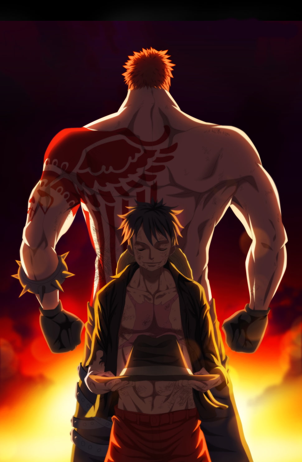 One Piece Wallpaper Iphone - Luffy Vs Katakuri Wallpaper Hd , HD Wallpaper & Backgrounds