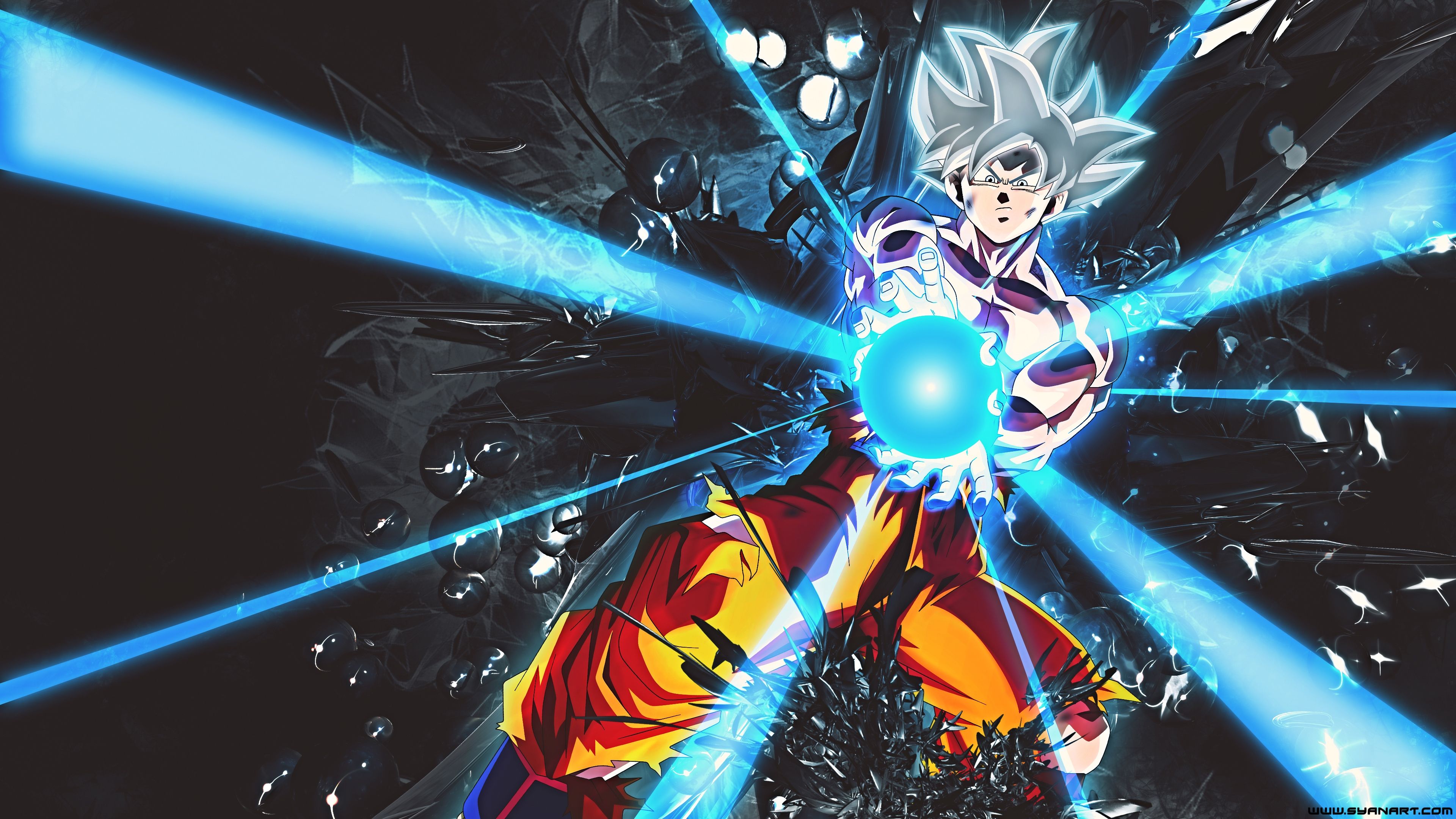 Dragon Ball Super 4k Ultra Hd Wallpaper - Goku Ultra Instinct Kamehameha , HD Wallpaper & Backgrounds