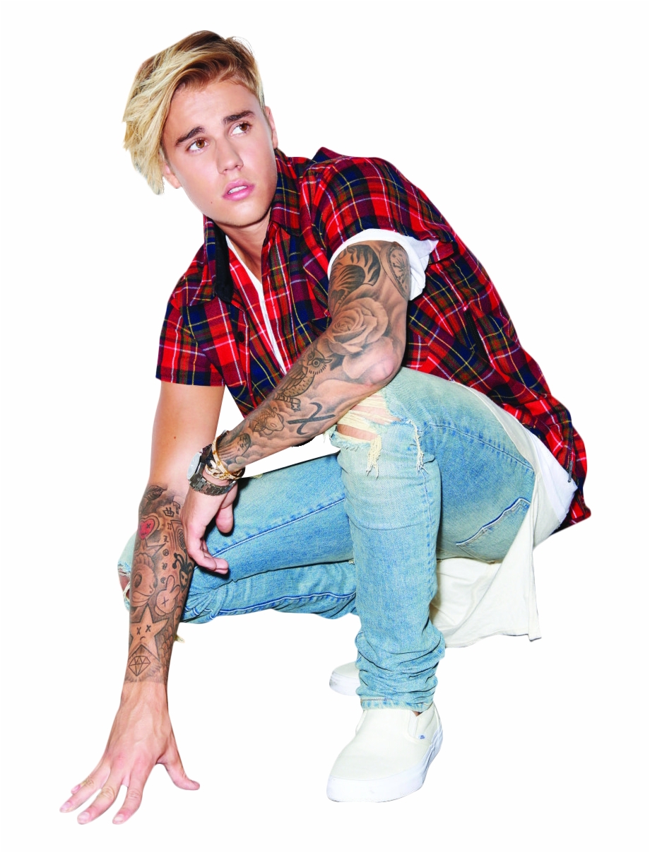 Justin Bieber Kneeling Justin Bieber Tattoo Red - Justin Bieber Style , HD Wallpaper & Backgrounds