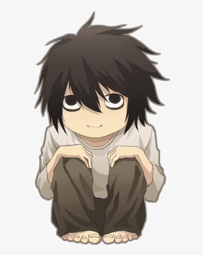 Near Death Note Wallpaper - Death Note L Chibi , HD Wallpaper & Backgrounds