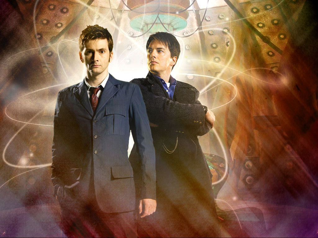 Doctor Who Wallpaper 10th Doctor - Tenth Doctor And Jack Harkness , HD Wallpaper & Backgrounds
