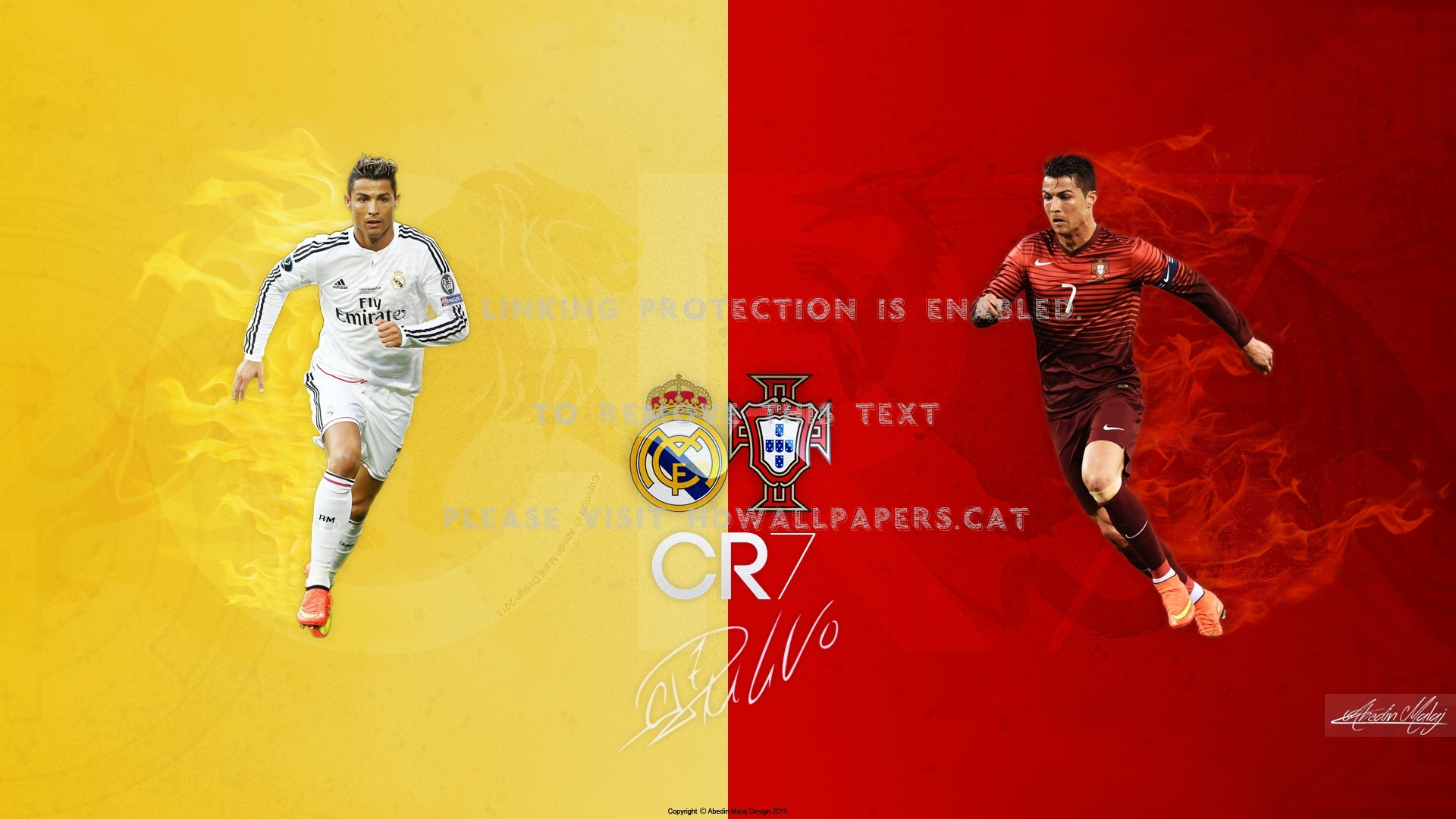 Cristiano Ronaldo Wallpaper 2015 Albania - Goalkeeper , HD Wallpaper & Backgrounds