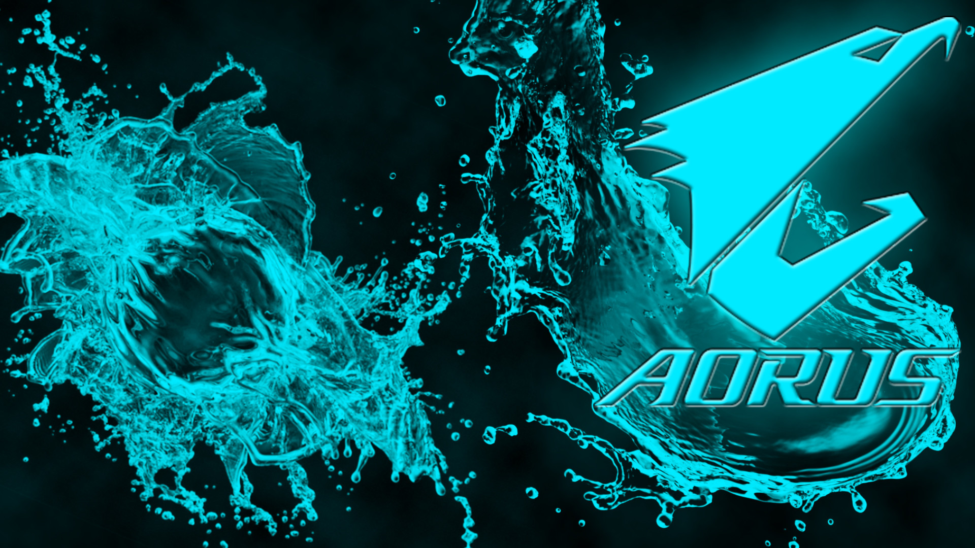 Aqua Aorus - Aorus , HD Wallpaper & Backgrounds