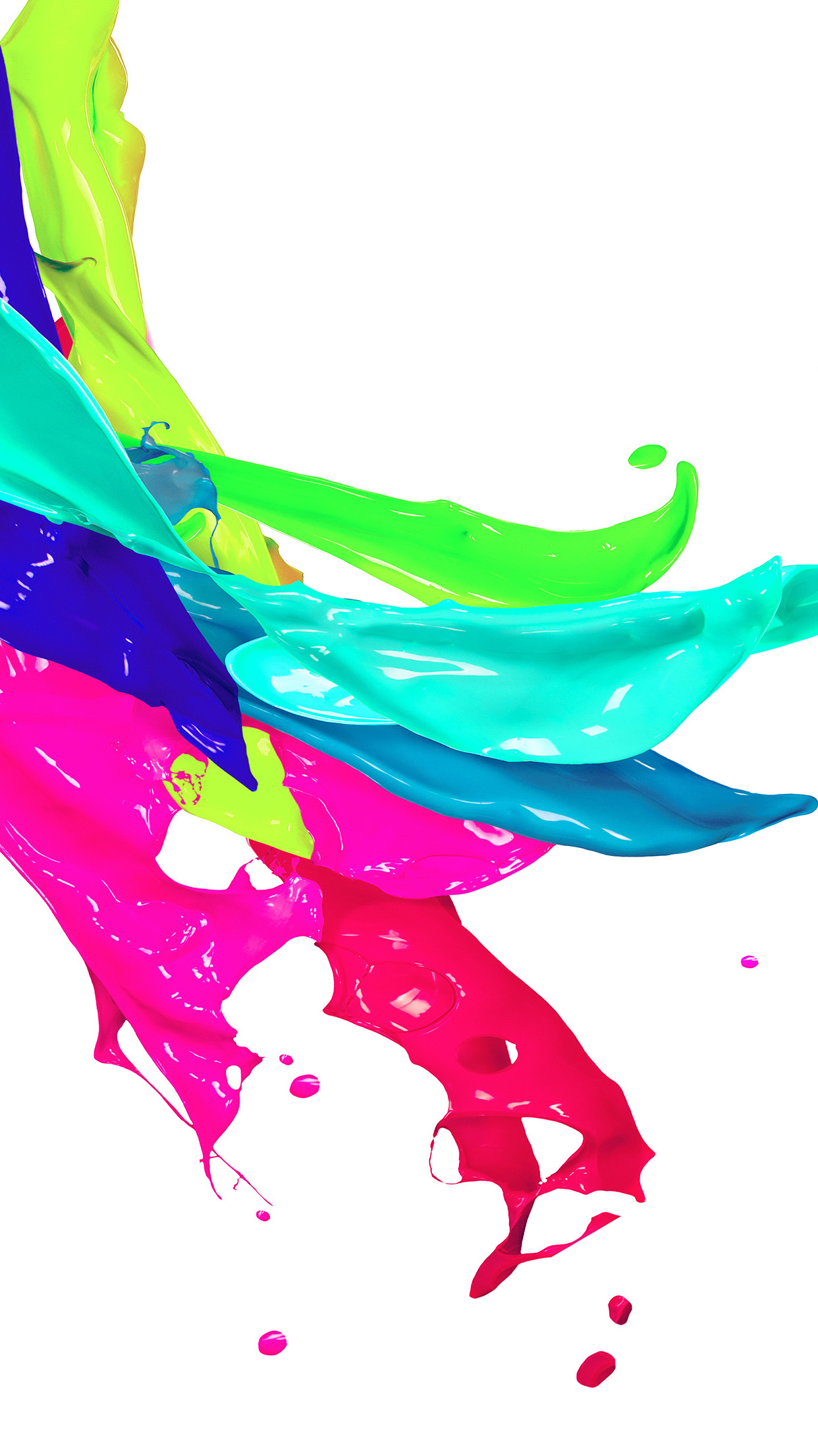 Rainbow Iphone Wallpaper - Transparent Background Png Paint Splash , HD Wallpaper & Backgrounds