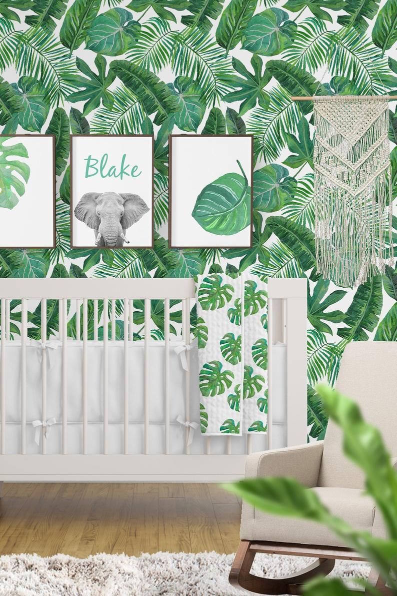 Banana Leaf Wallpaper Nursery , HD Wallpaper & Backgrounds