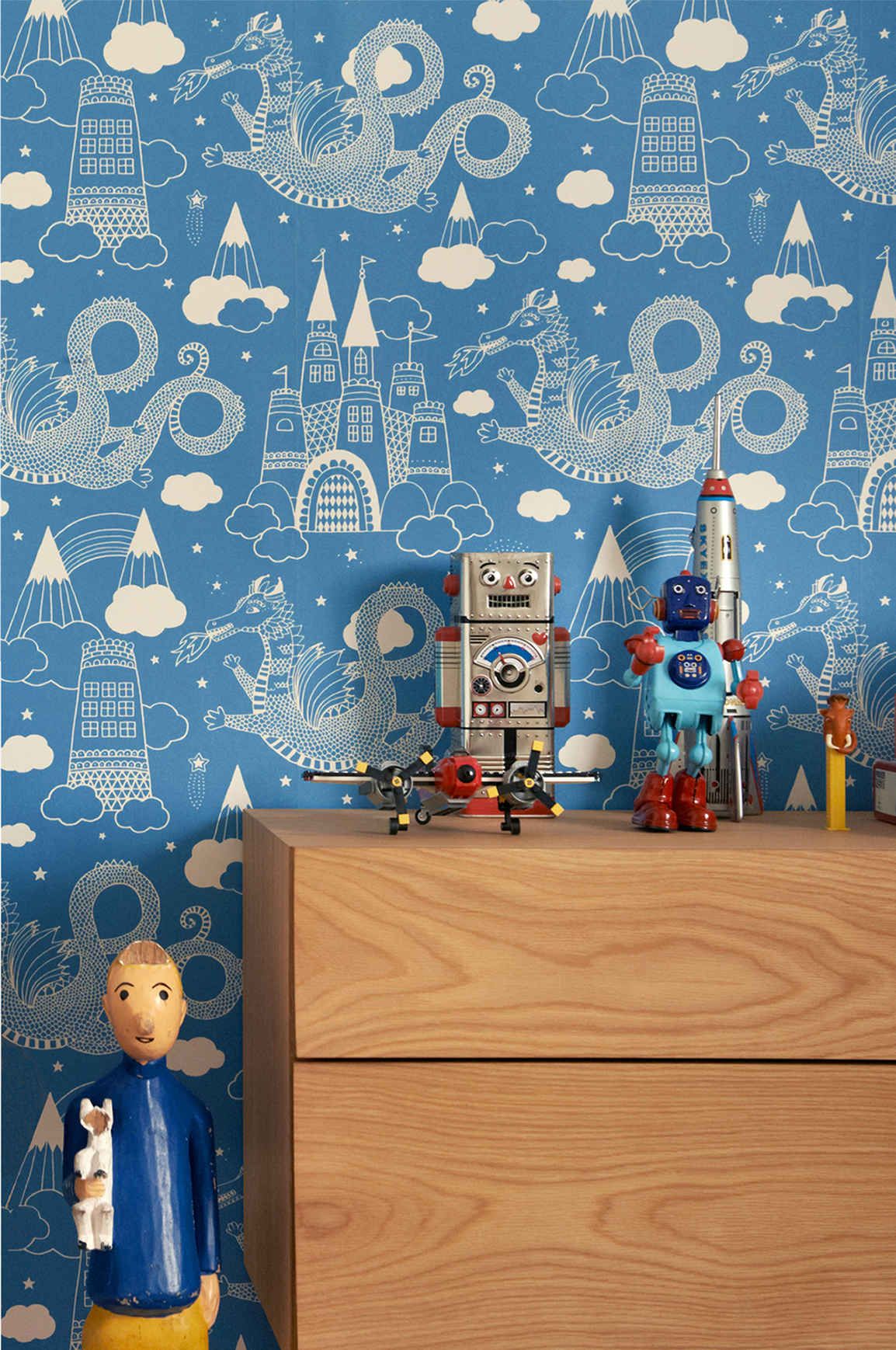 Dragon Wallpaper Kid Room , HD Wallpaper & Backgrounds
