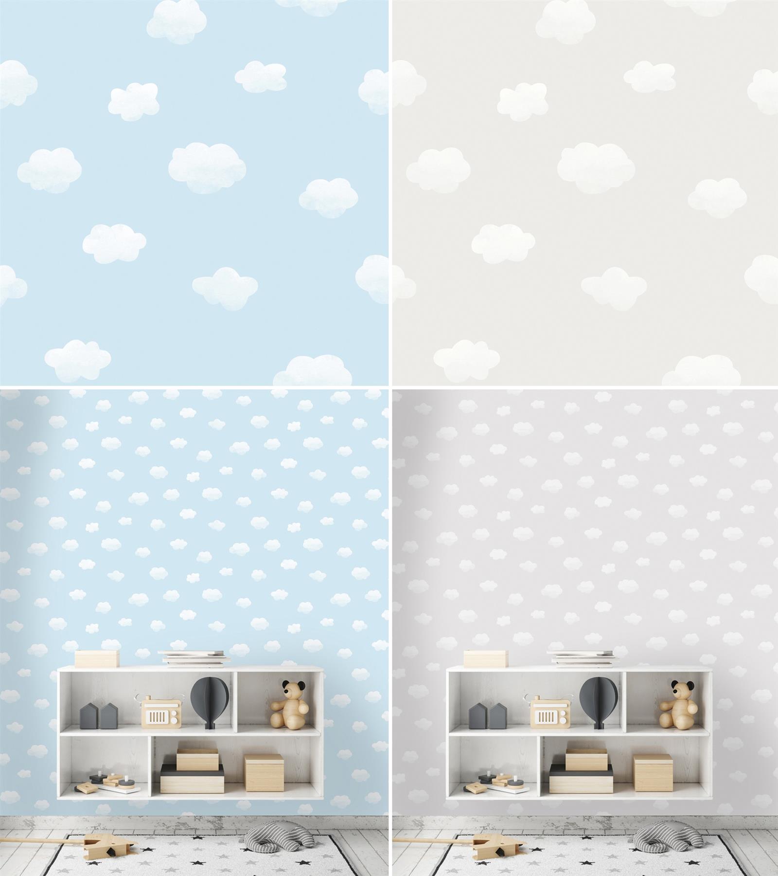 Blue Cloud Wallpaper Nursery , HD Wallpaper & Backgrounds