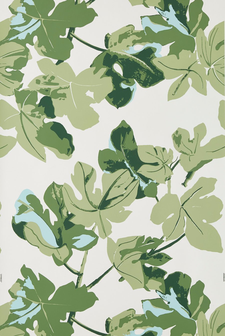 Original On White - Peter Dunham Fig Leaf Fabric , HD Wallpaper & Backgrounds