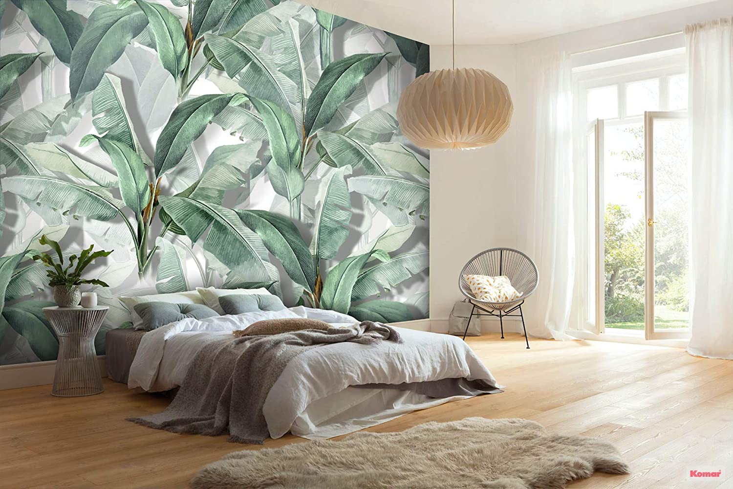 Banana Leaf Wallpaper Bedroom , HD Wallpaper & Backgrounds