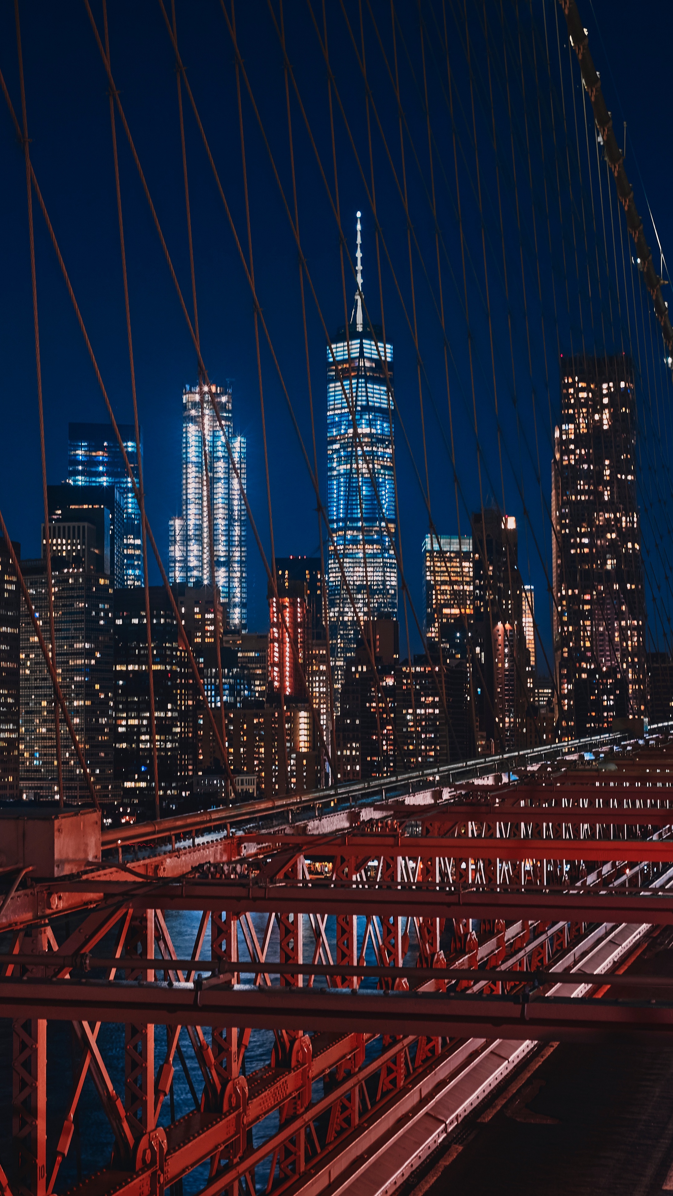 Wallpaper New York, Brooklyn, Bridge, Usa - New York Night Wallpaper 4k , HD Wallpaper & Backgrounds