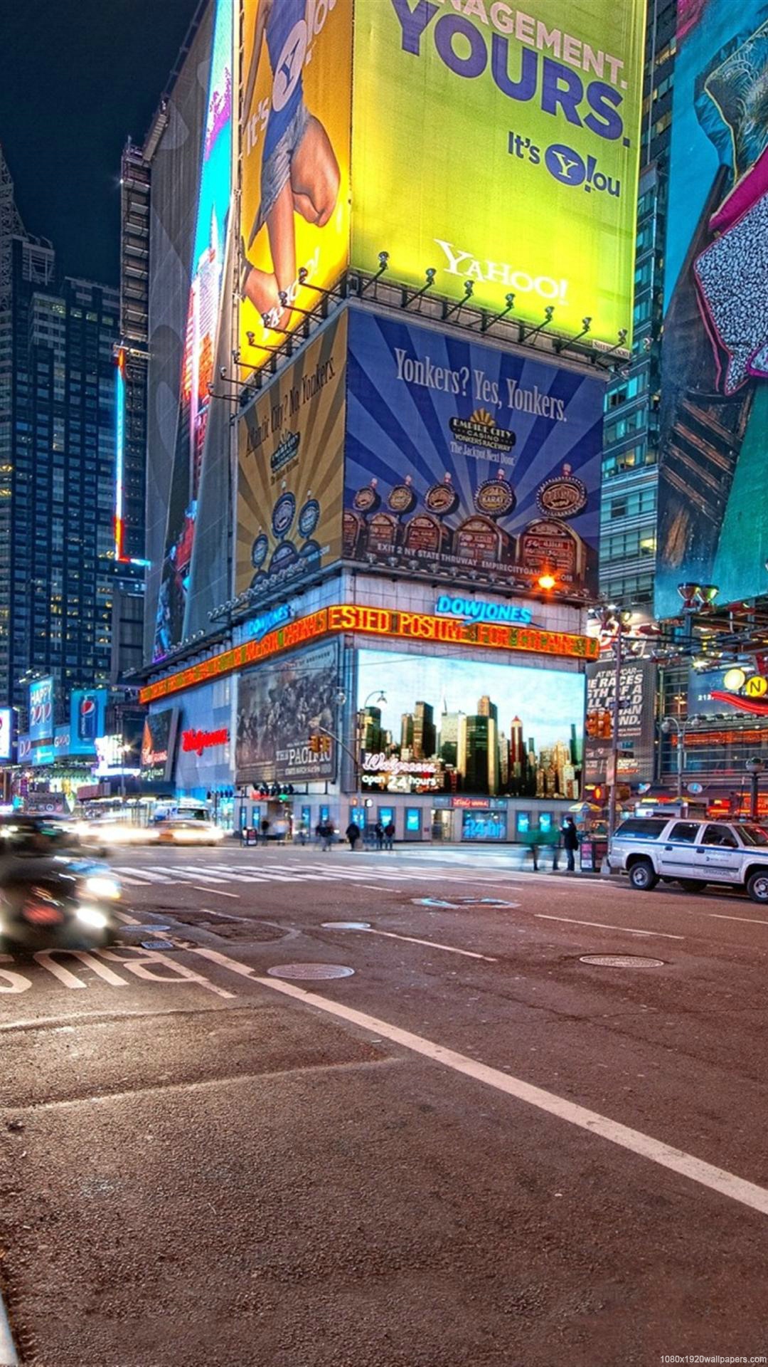 City Night Street New York Wallpapers Hd - New York Street Hd , HD Wallpaper & Backgrounds