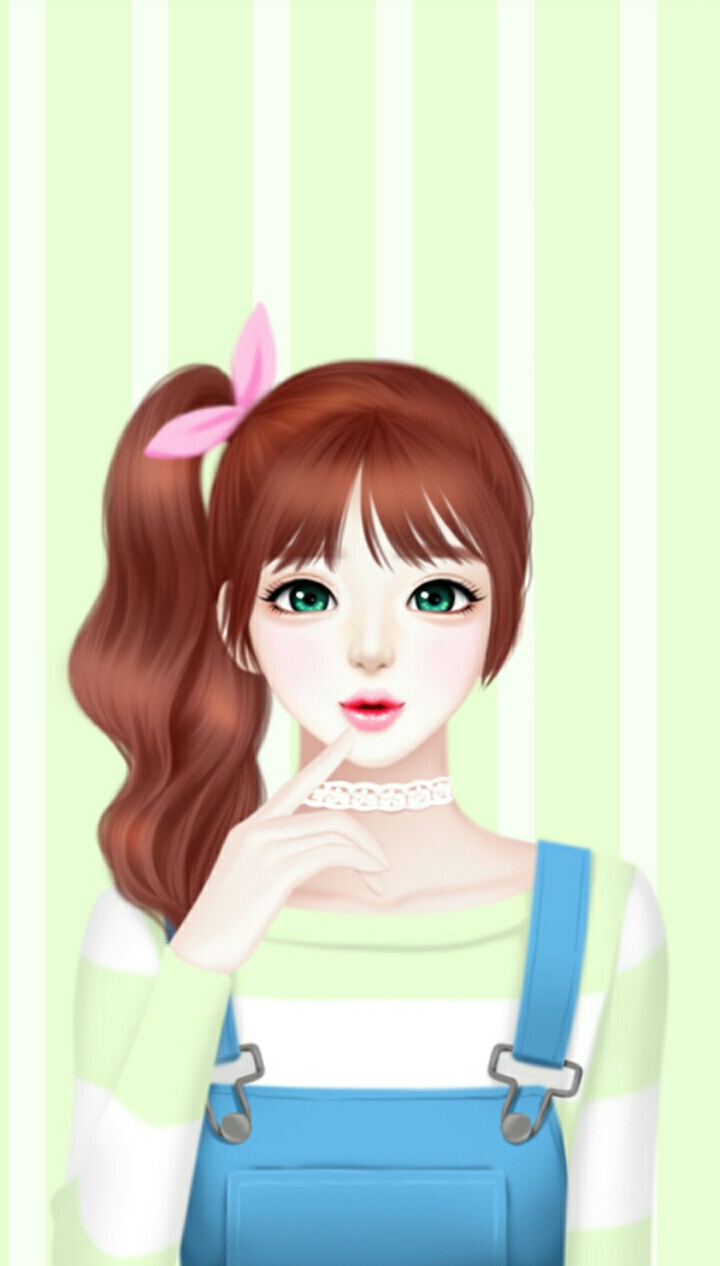 Art, Art Girl, Background, Beautiful Girl, Beauty, - Kartun Barbie Korea , HD Wallpaper & Backgrounds