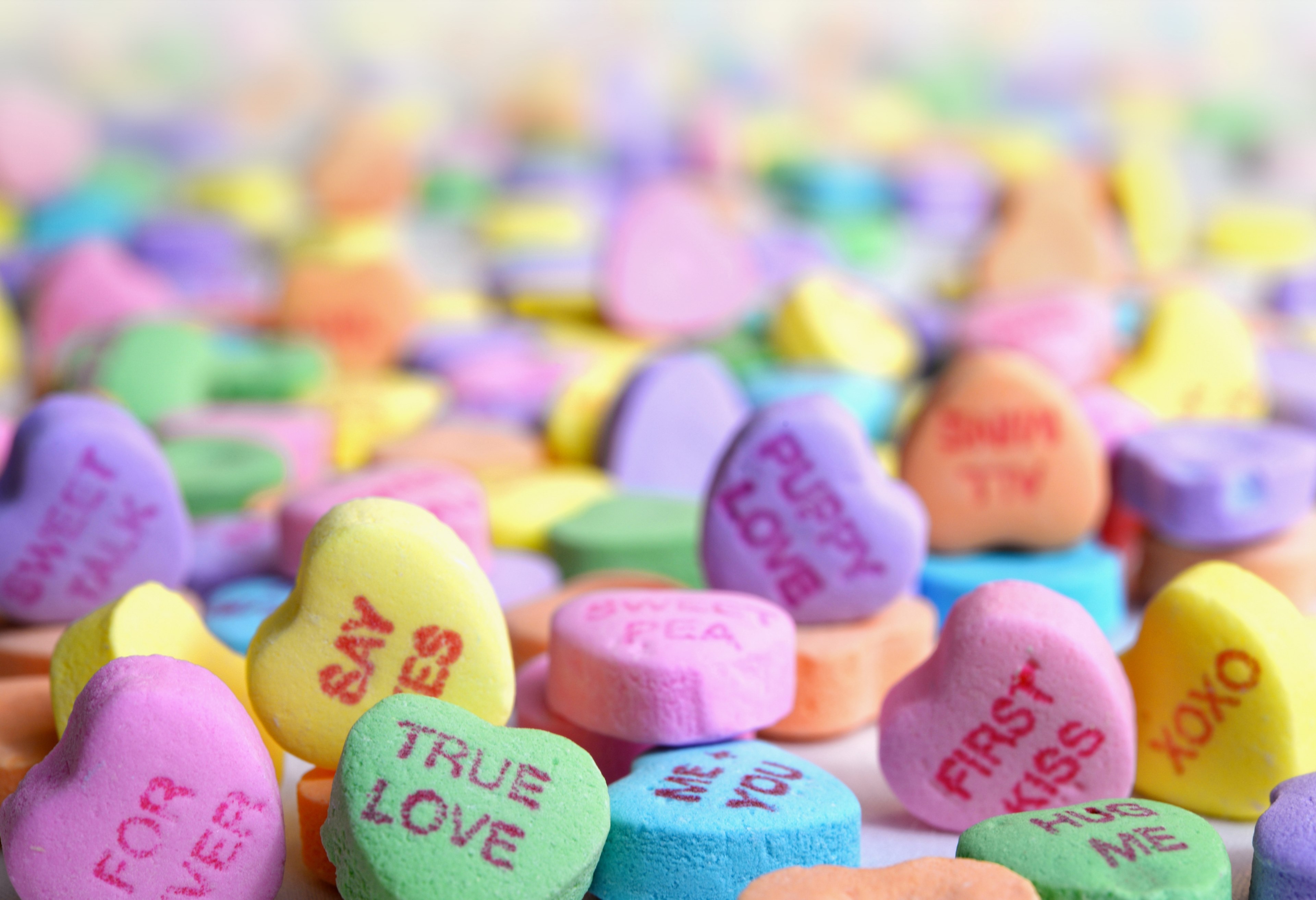 Heart Shaped Sweeties Candy , HD Wallpaper & Backgrounds