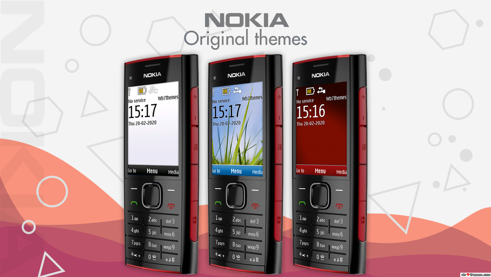 Download Nokia X2-00 Original Themes Wallpapers Screensavers - Nokia X2 00 , HD Wallpaper & Backgrounds