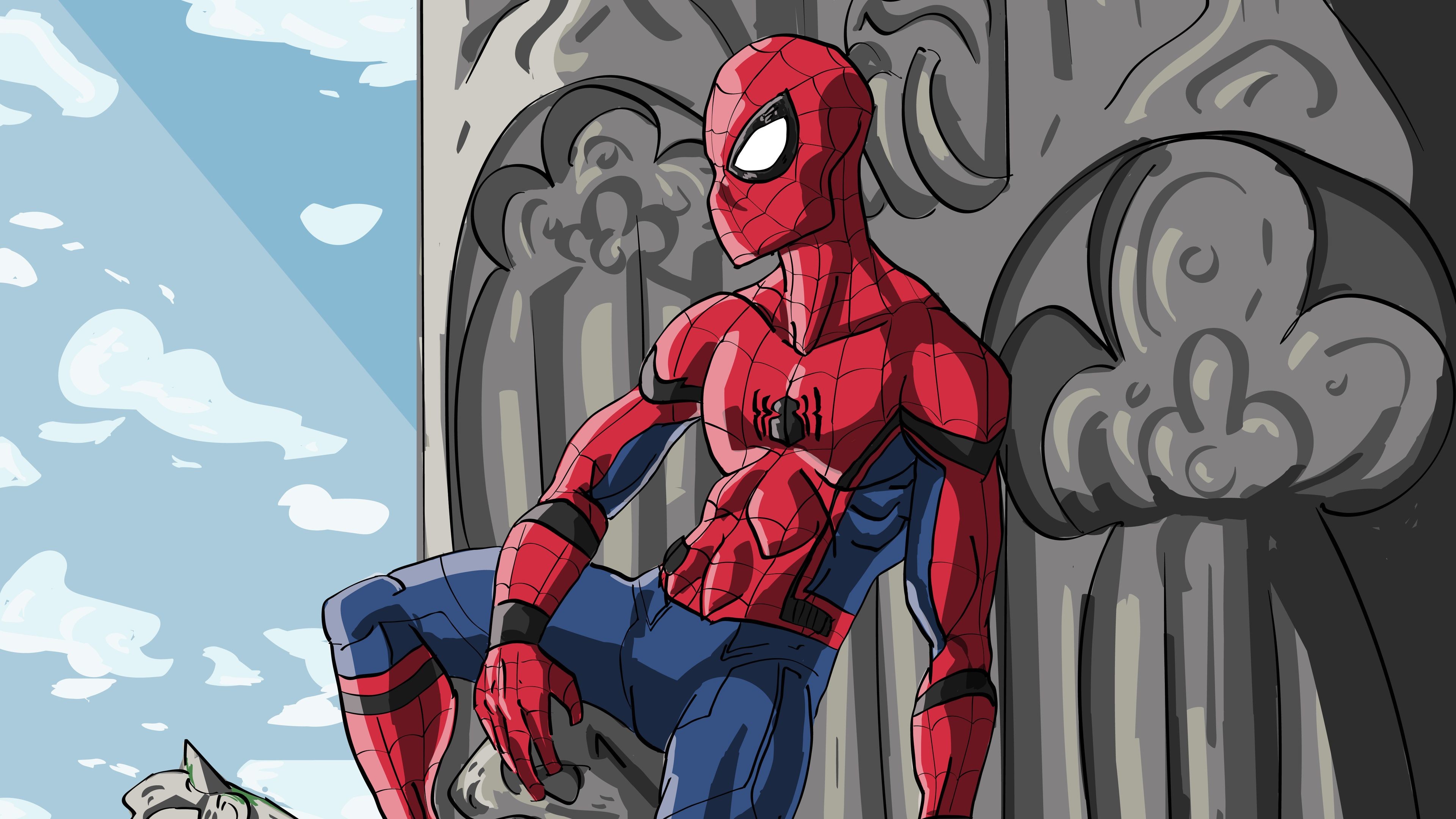 Spider Man Comic Art 4k Superheroes Wallpapers, Spiderman - Spider Man Comic Art Hd , HD Wallpaper & Backgrounds