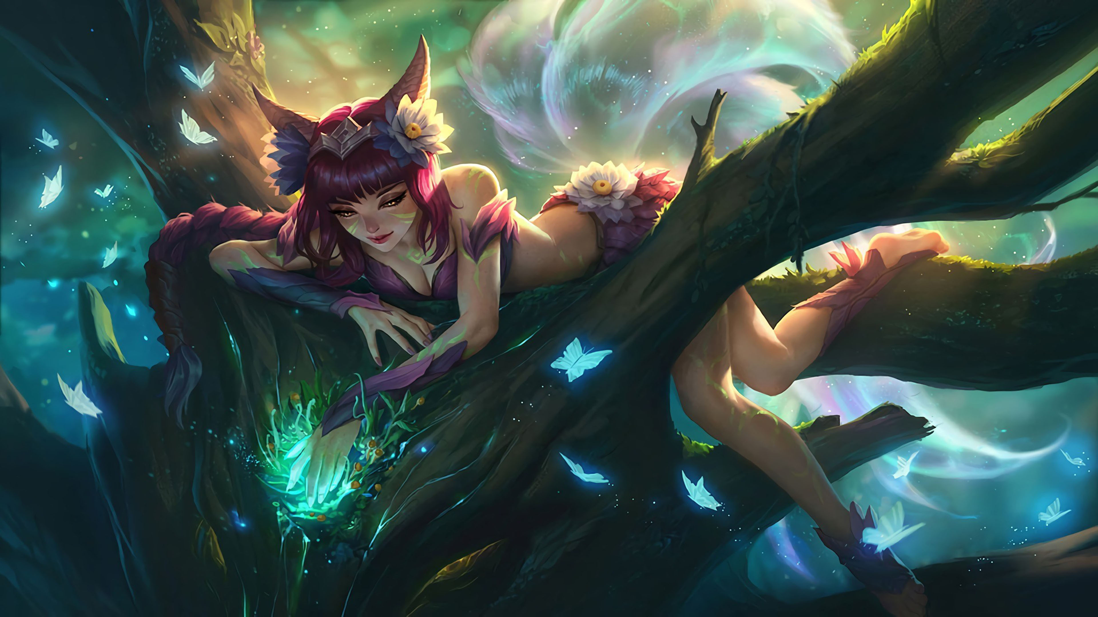 Elderwood Ahri Splash Art , HD Wallpaper & Backgrounds