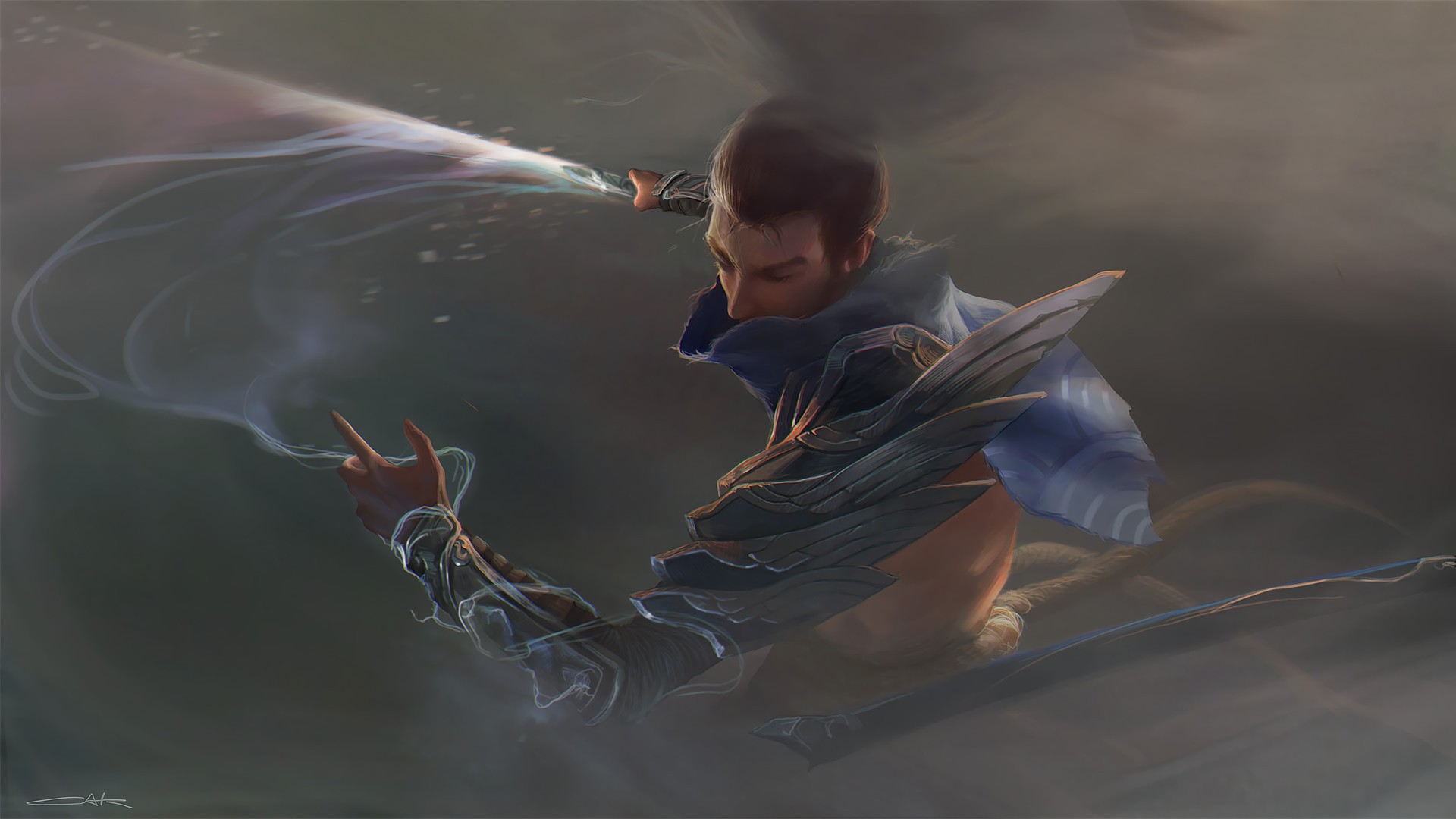 Yasuo By Cak Hd Wallpaper Background Fan Art Artwork - Yasuo Fanart , HD Wallpaper & Backgrounds