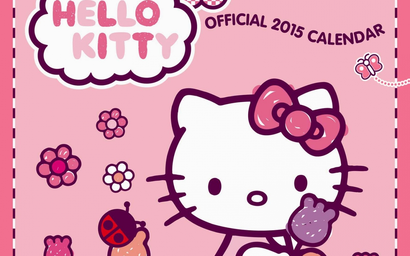 Hello Kitty 2015 Wallpaper Lucu Gambar Hello Kitty - Hello Kitty , HD Wallpaper & Backgrounds