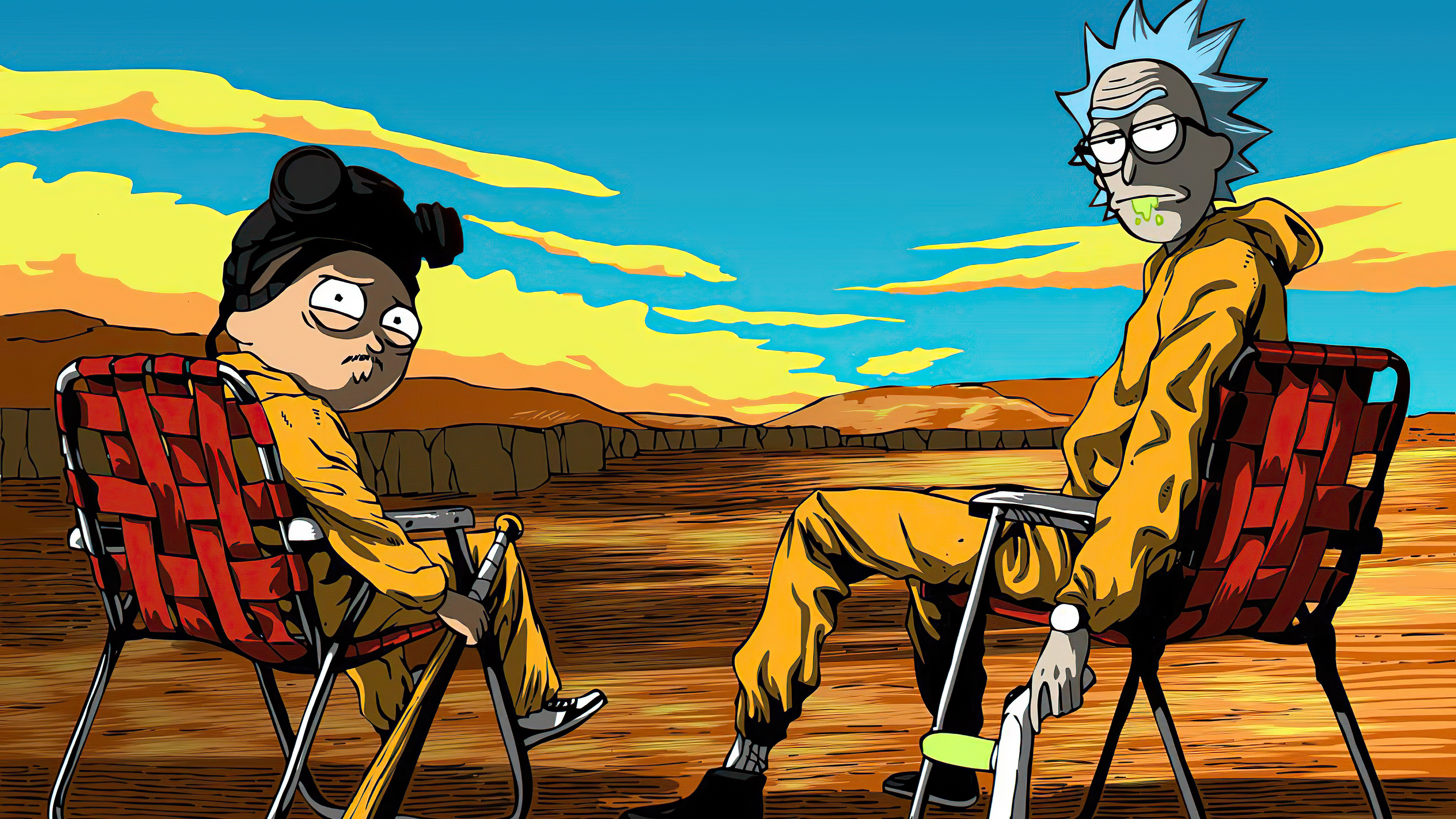 Rick And Morty Breaking Bad , HD Wallpaper & Backgrounds