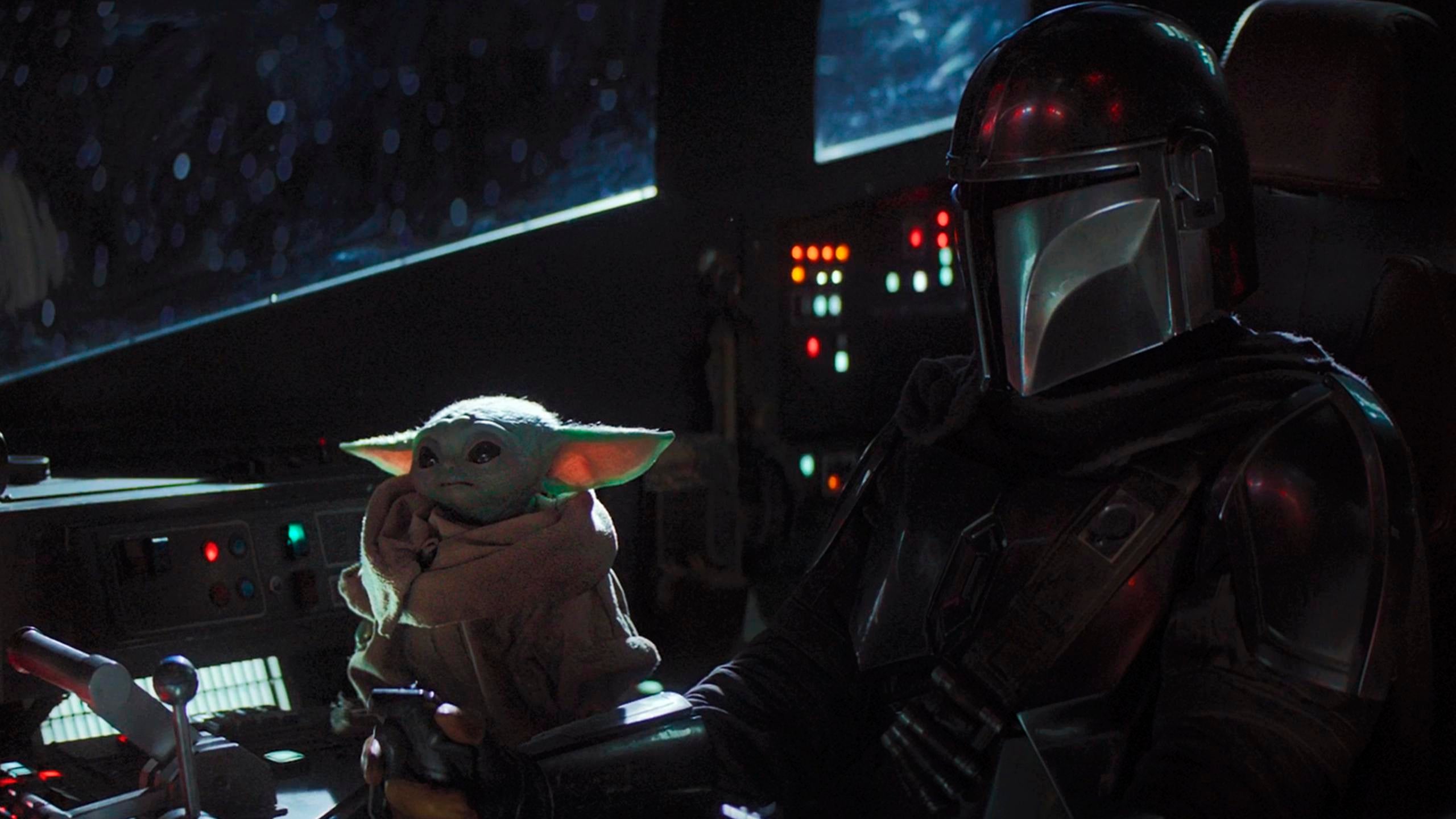 Mandalorian And Baby Yoda Wallpaper 4k , HD Wallpaper & Backgrounds