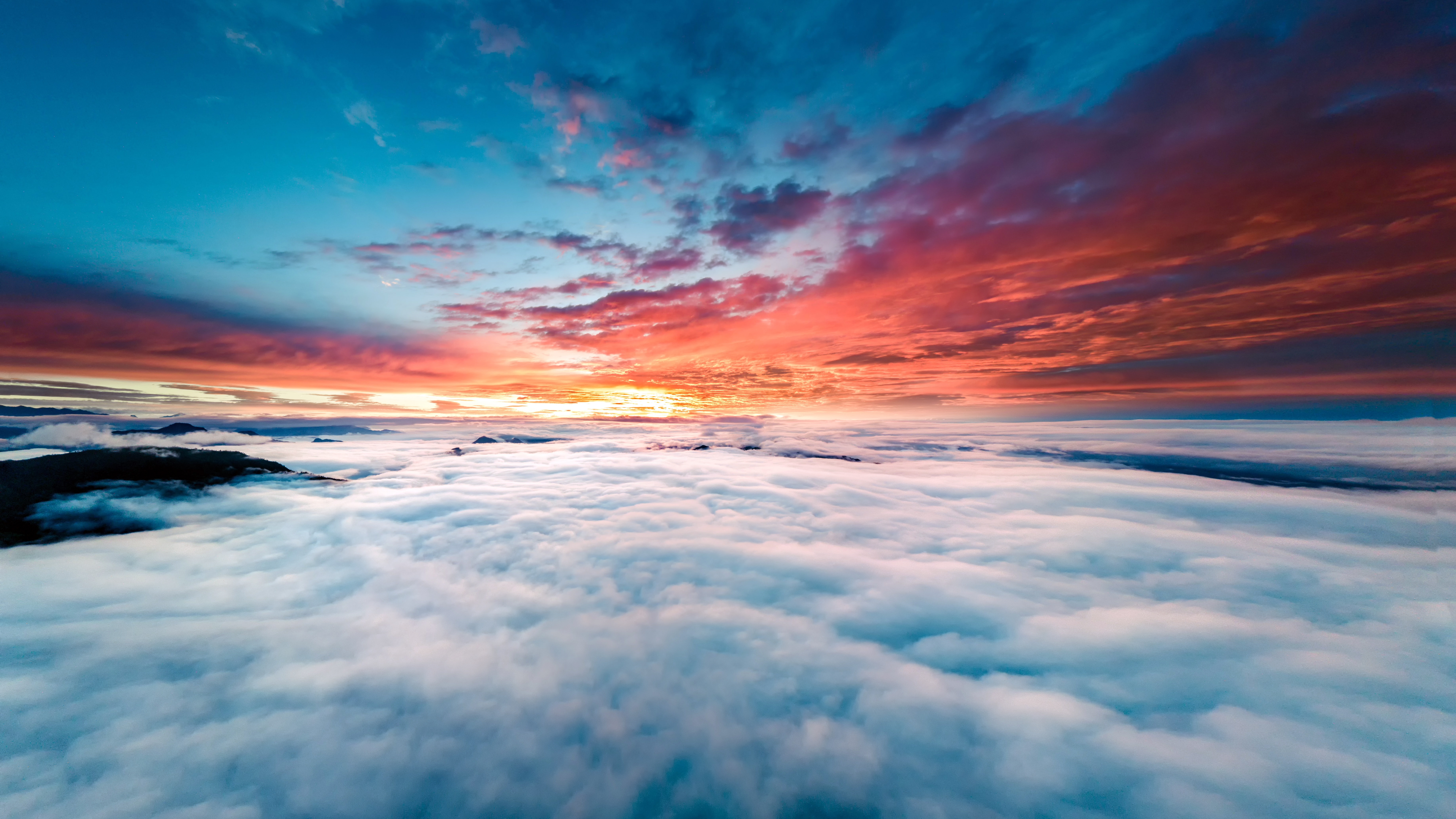 Horizon Above Clouds 4k 8k Wallpaper 
 Title Horizon , HD Wallpaper & Backgrounds