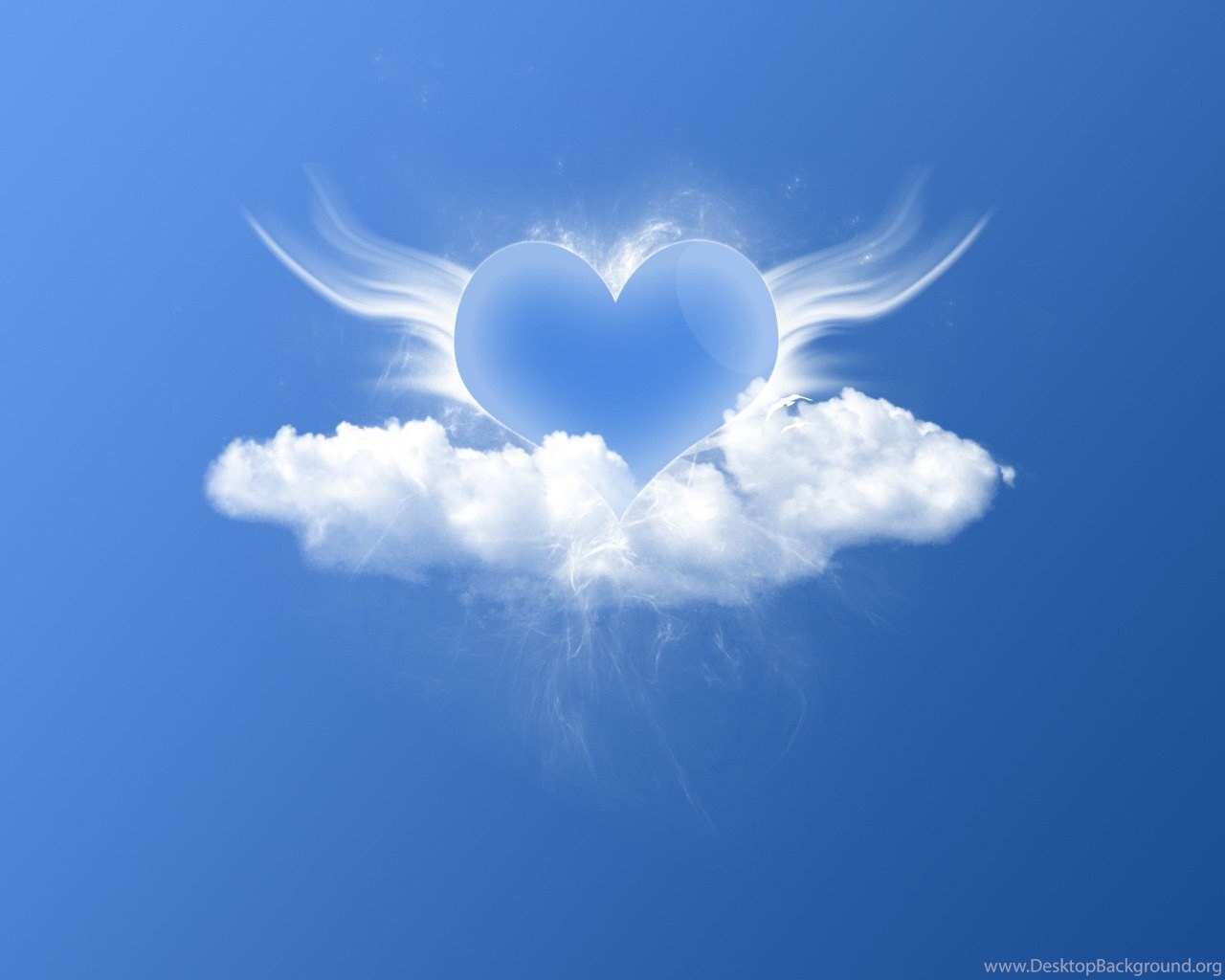 Lovely Wallpapers Hd - Clouds Shaped Like A Heart , HD Wallpaper & Backgrounds