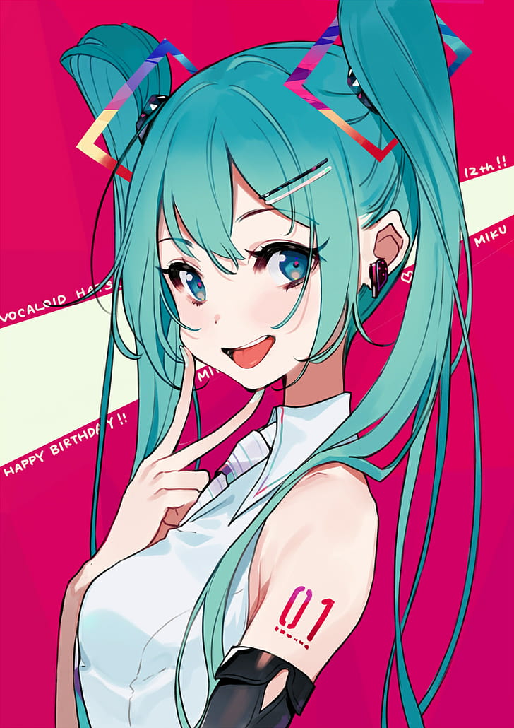 Anime, Anime Girls, Digital Art, Artwork, Portrait - Anime Girl Vibrant , HD Wallpaper & Backgrounds