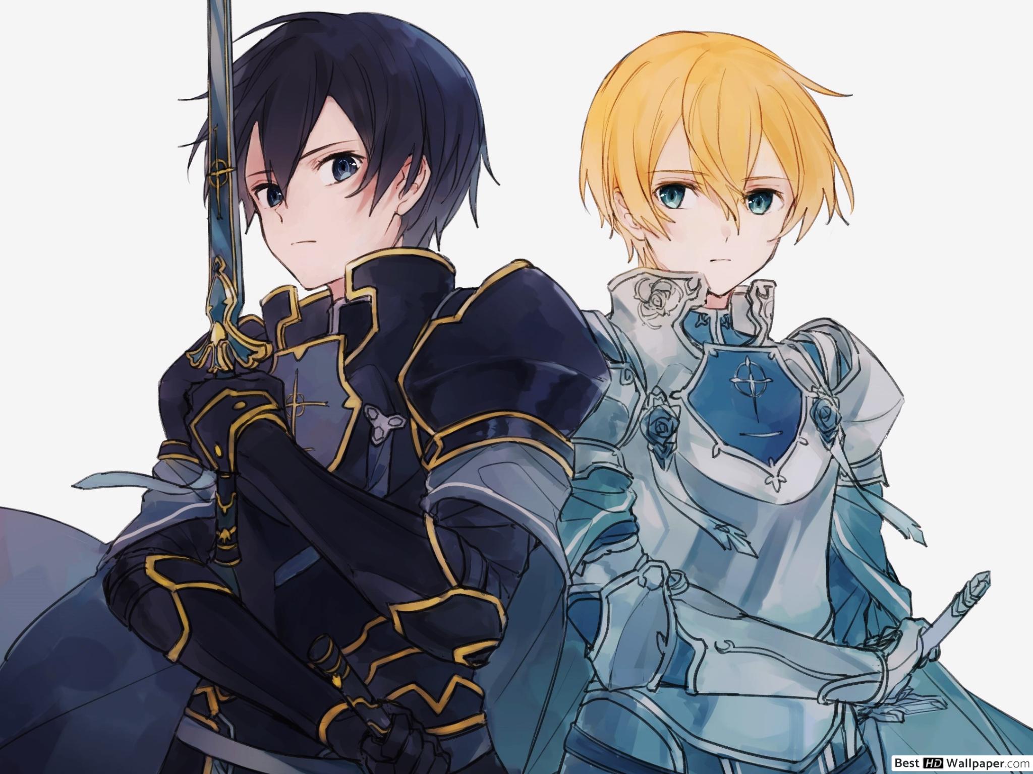 Sword Art Online Alicization Kirito And Eugeo , HD Wallpaper & Backgrounds