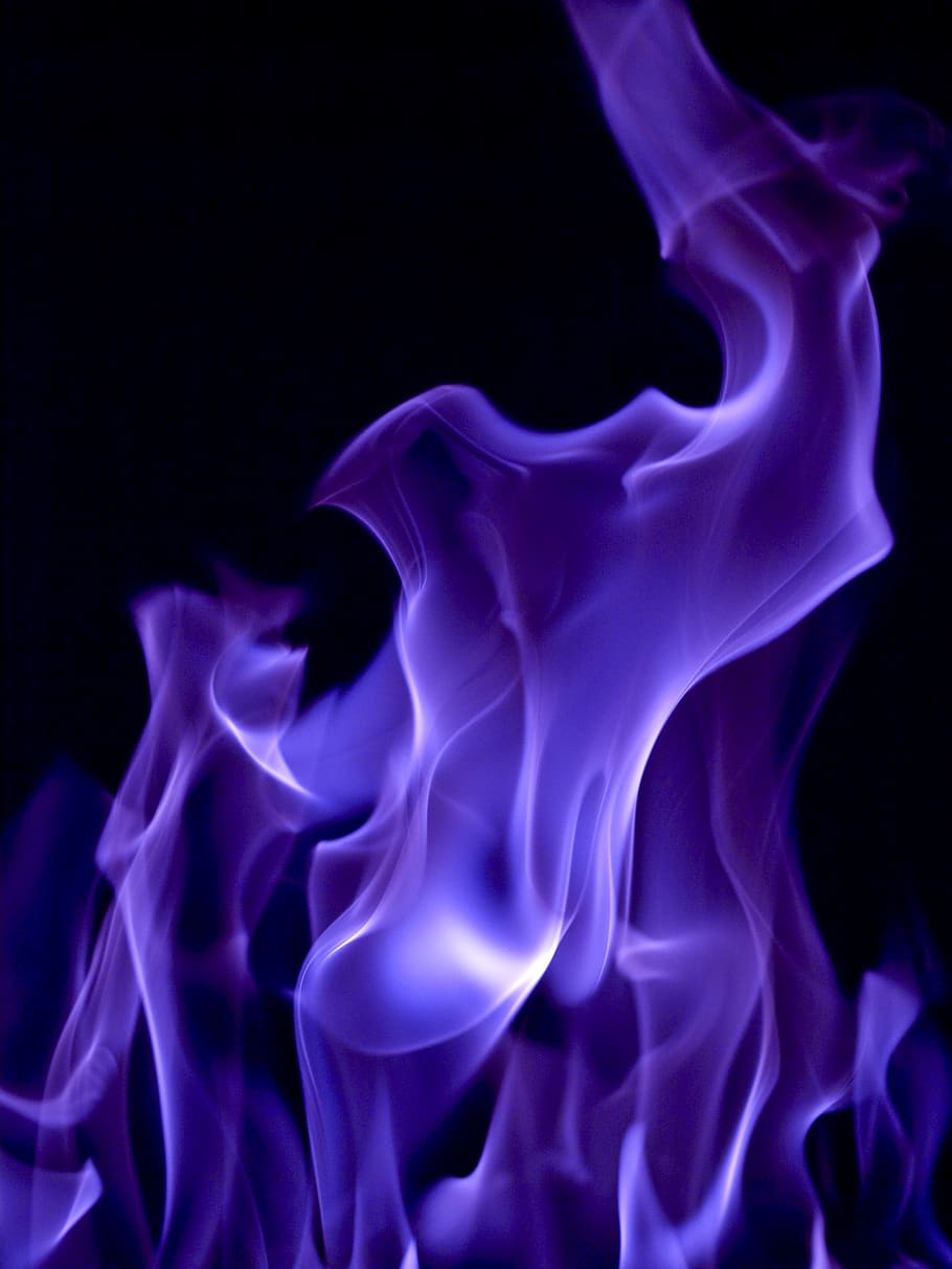 Flames, Flickering, Fire, Burning, Study, Energy, Bright, - Purple Fire Colors , HD Wallpaper & Backgrounds